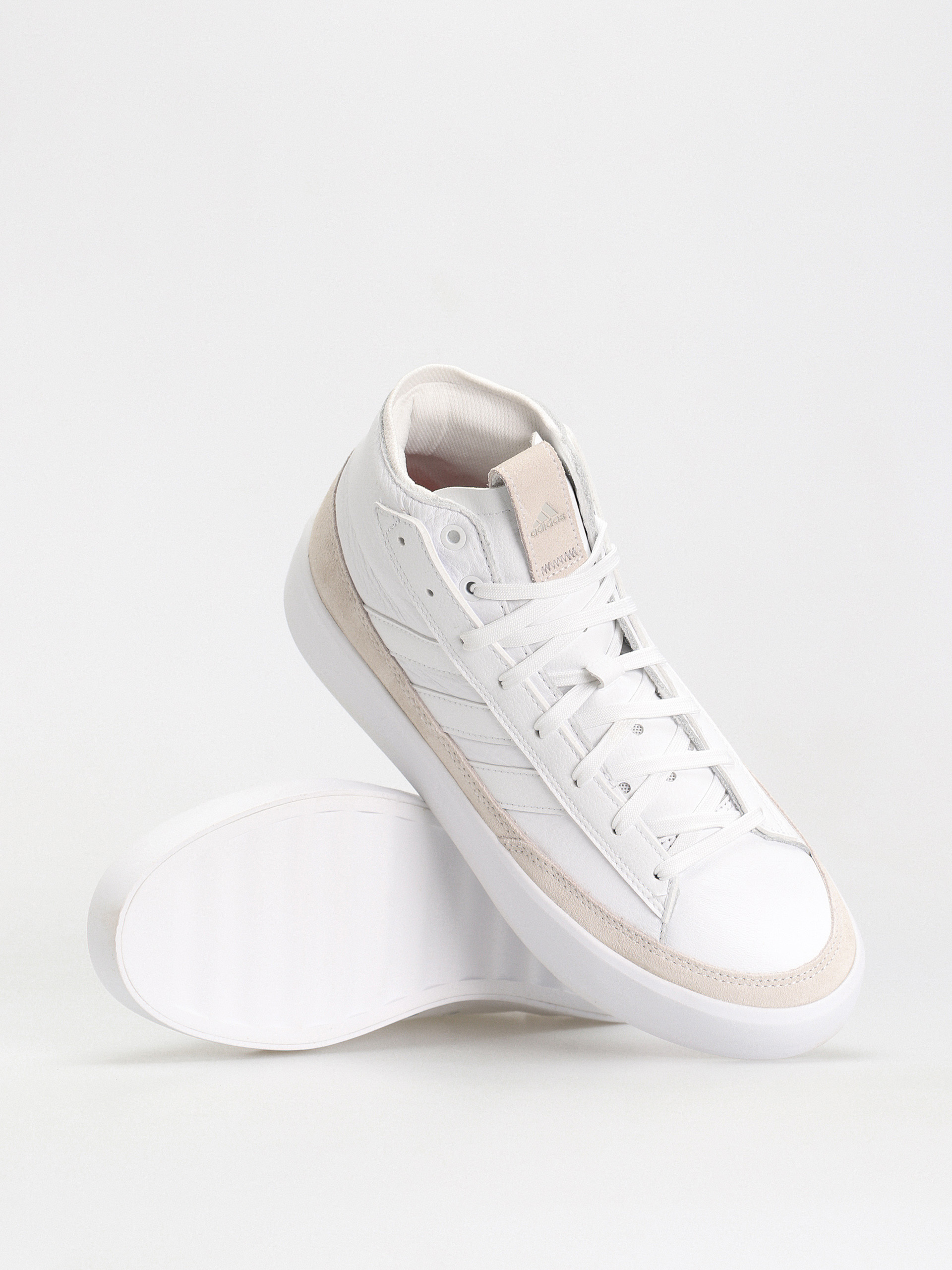 adidas Znsored Hi Prem Leather Shoes (ftwwht/ftwwht/ftwwht)