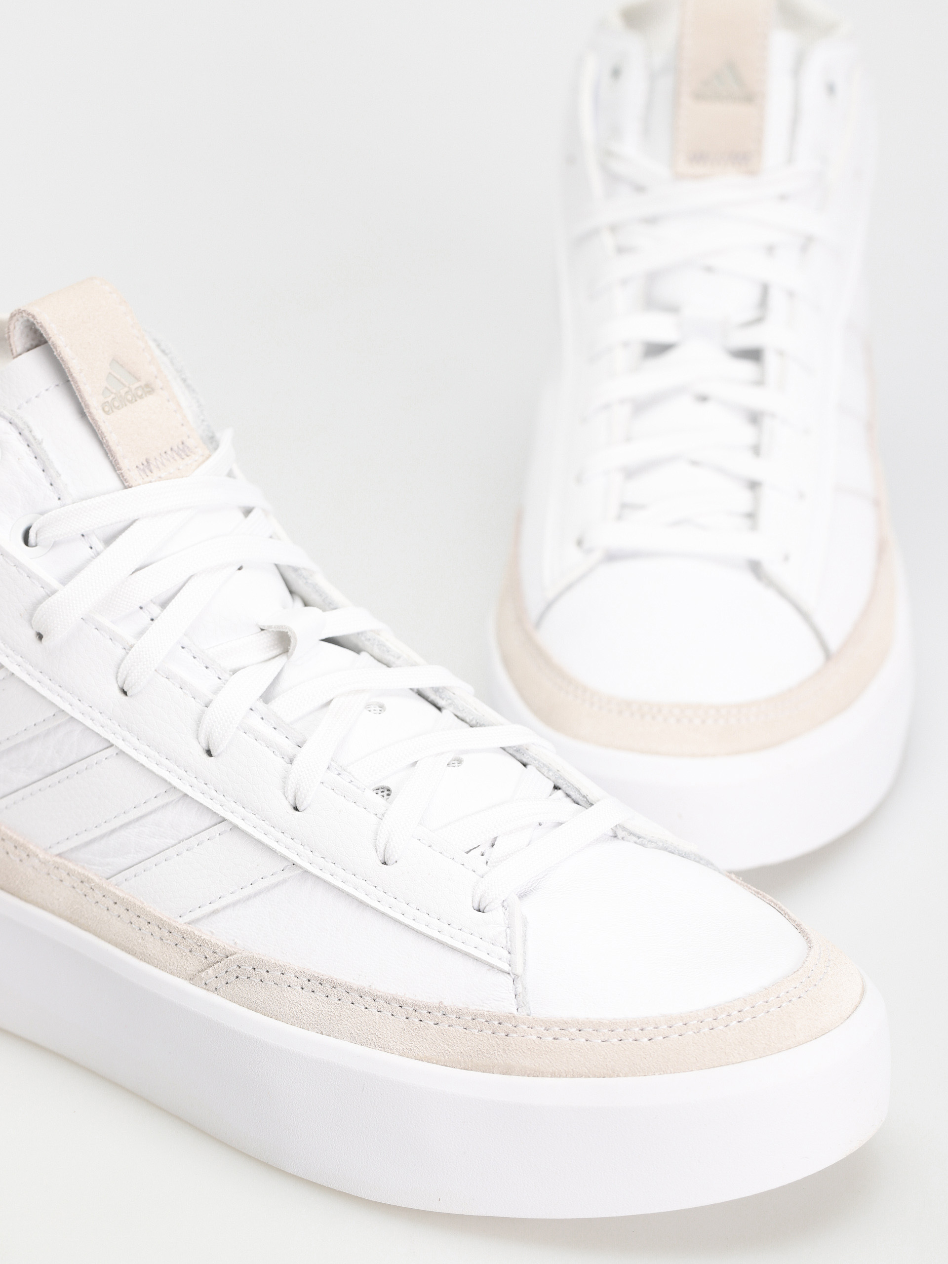 adidas Znsored Hi Prem Leather Shoes (ftwwht/ftwwht/ftwwht)