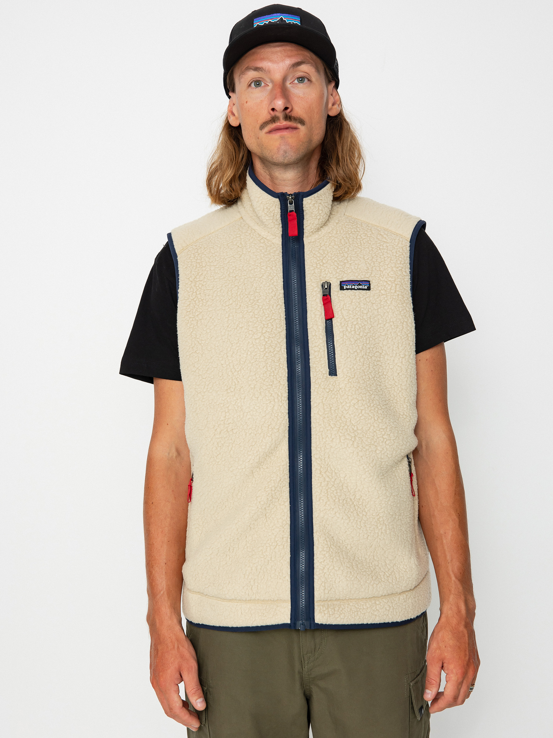 patagonia retro pile vest el cap khaki