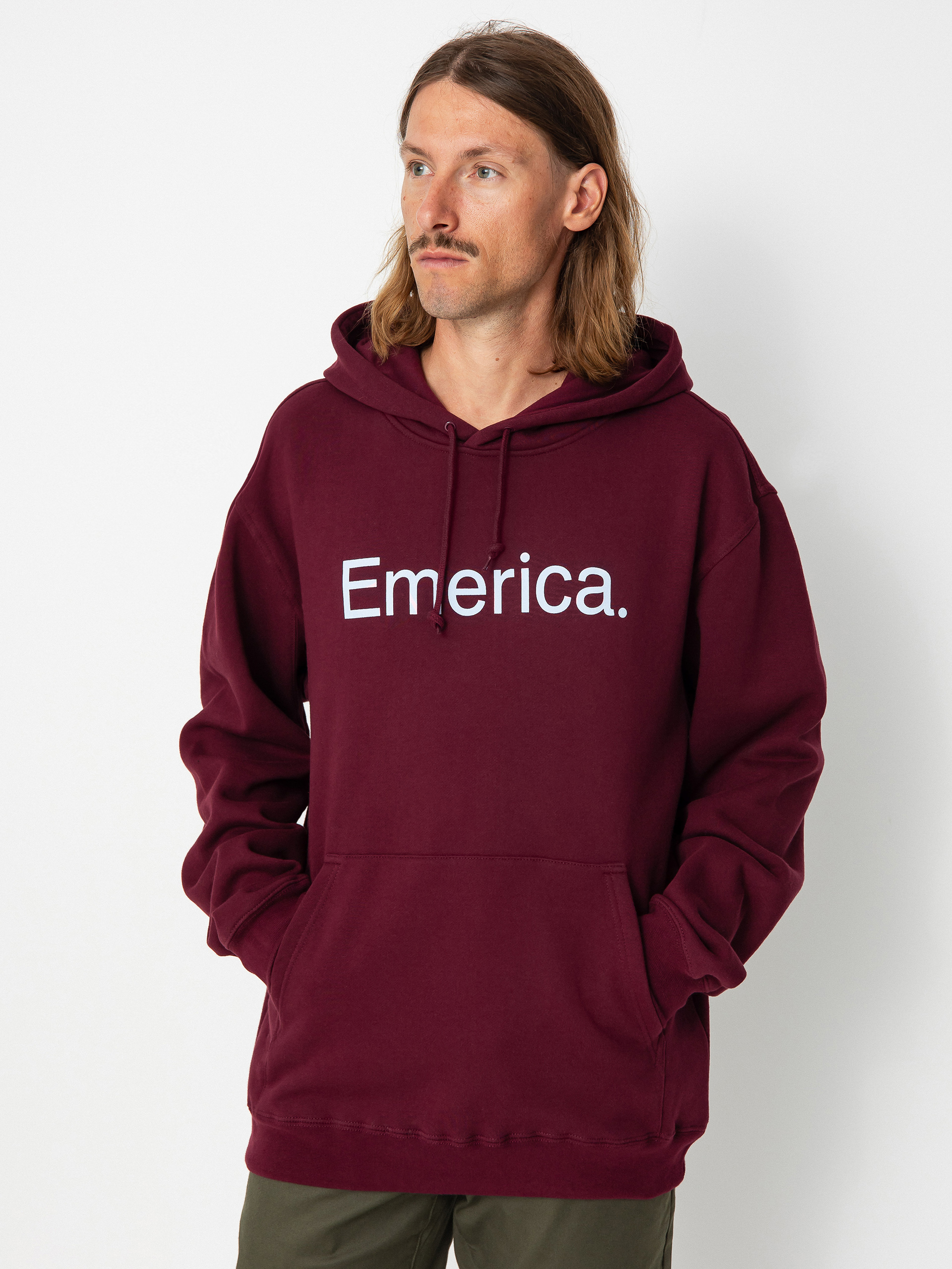 Emerica Pure Logo HD Hoodie (burgundy)