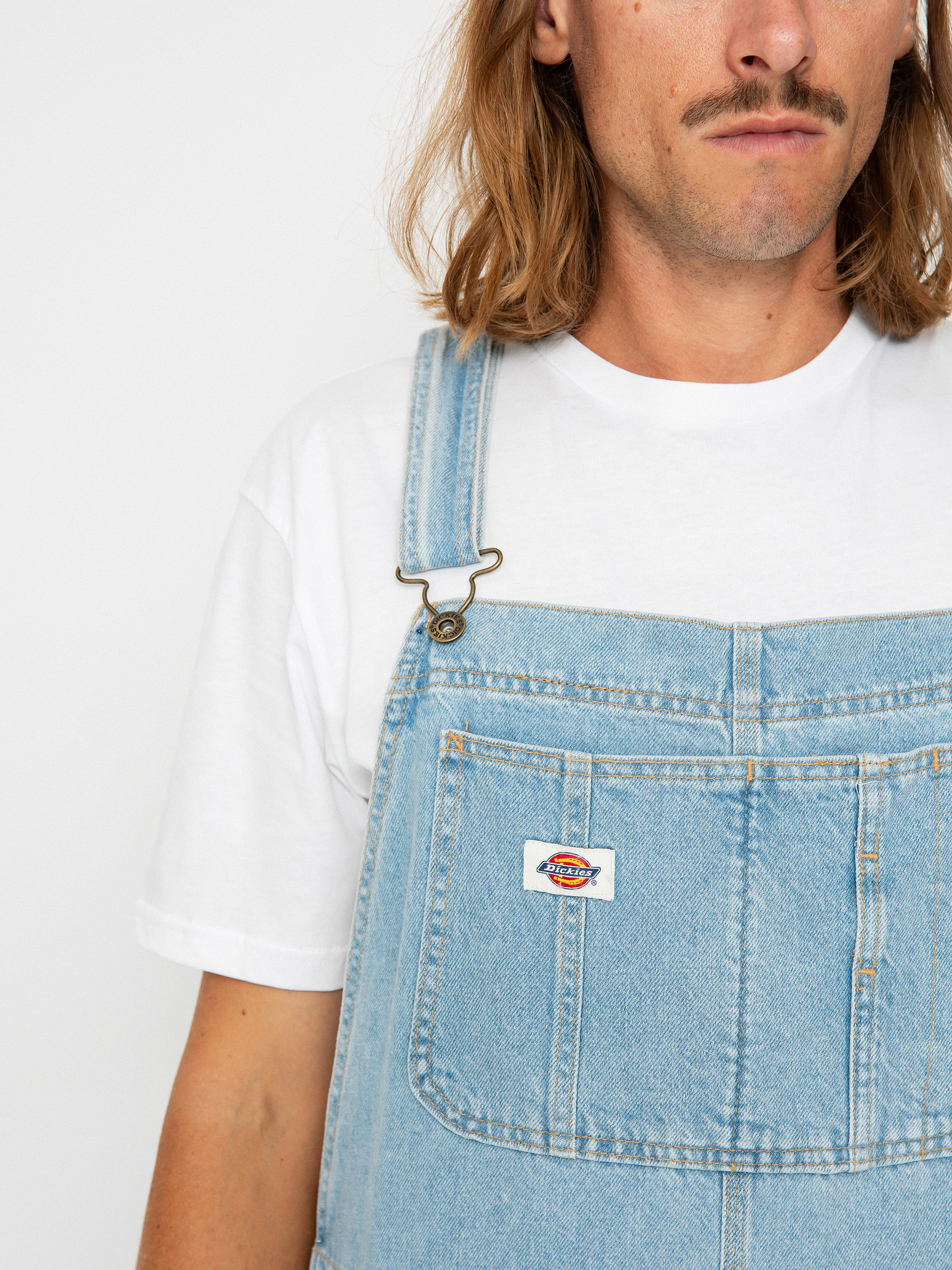 Dickies Classic Denm Bib Pants (vntg blue)