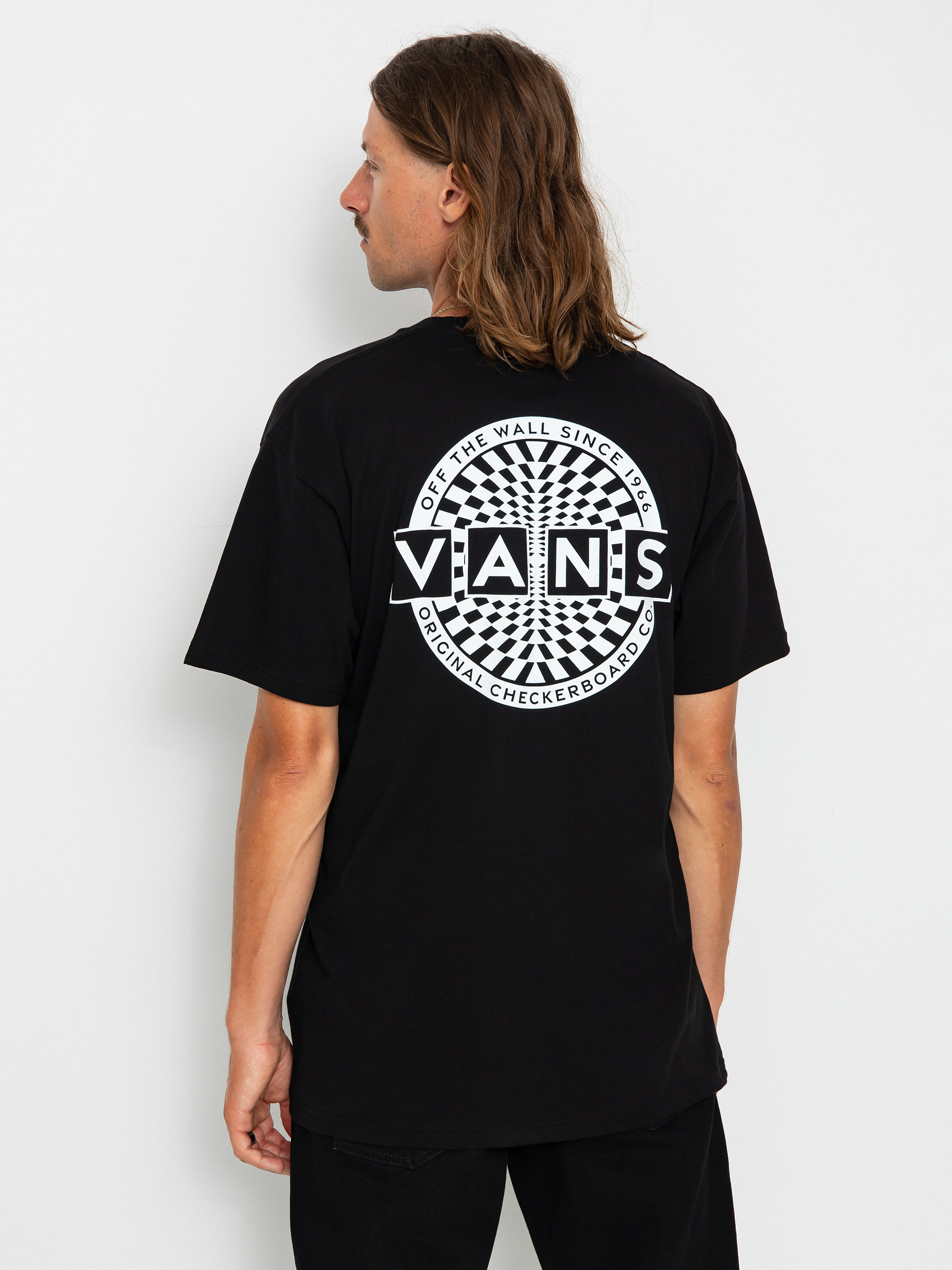 Vans Warped Checkerboard Logo T-shirt (black)