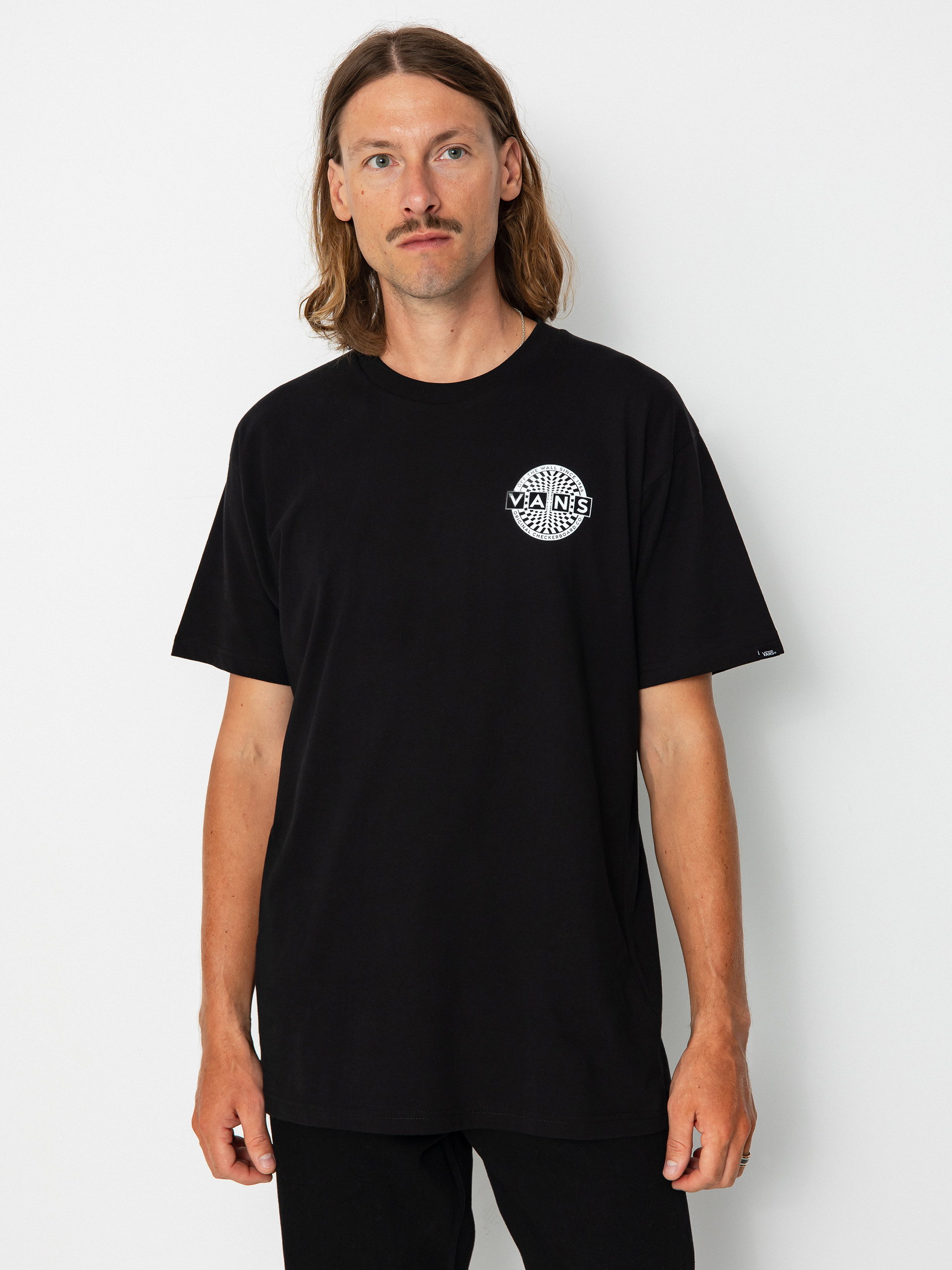 Vans Warped Checkerboard Logo T-shirt (black)