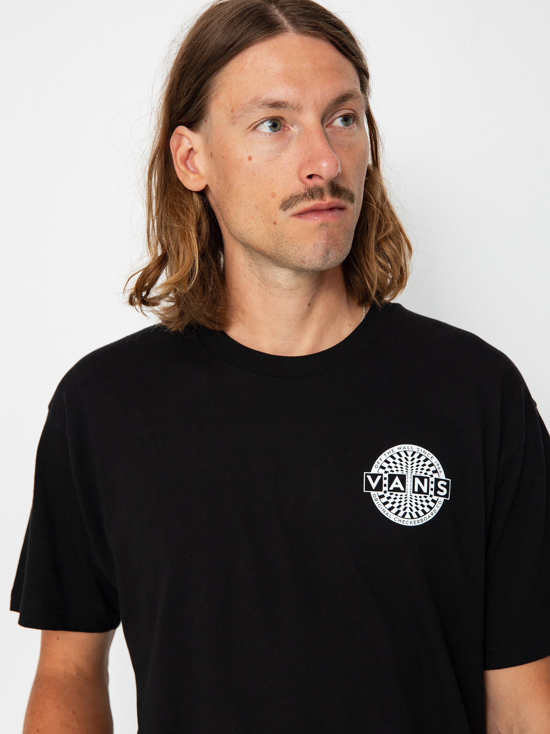 Vans Warped Checkerboard Logo T-shirt (black)