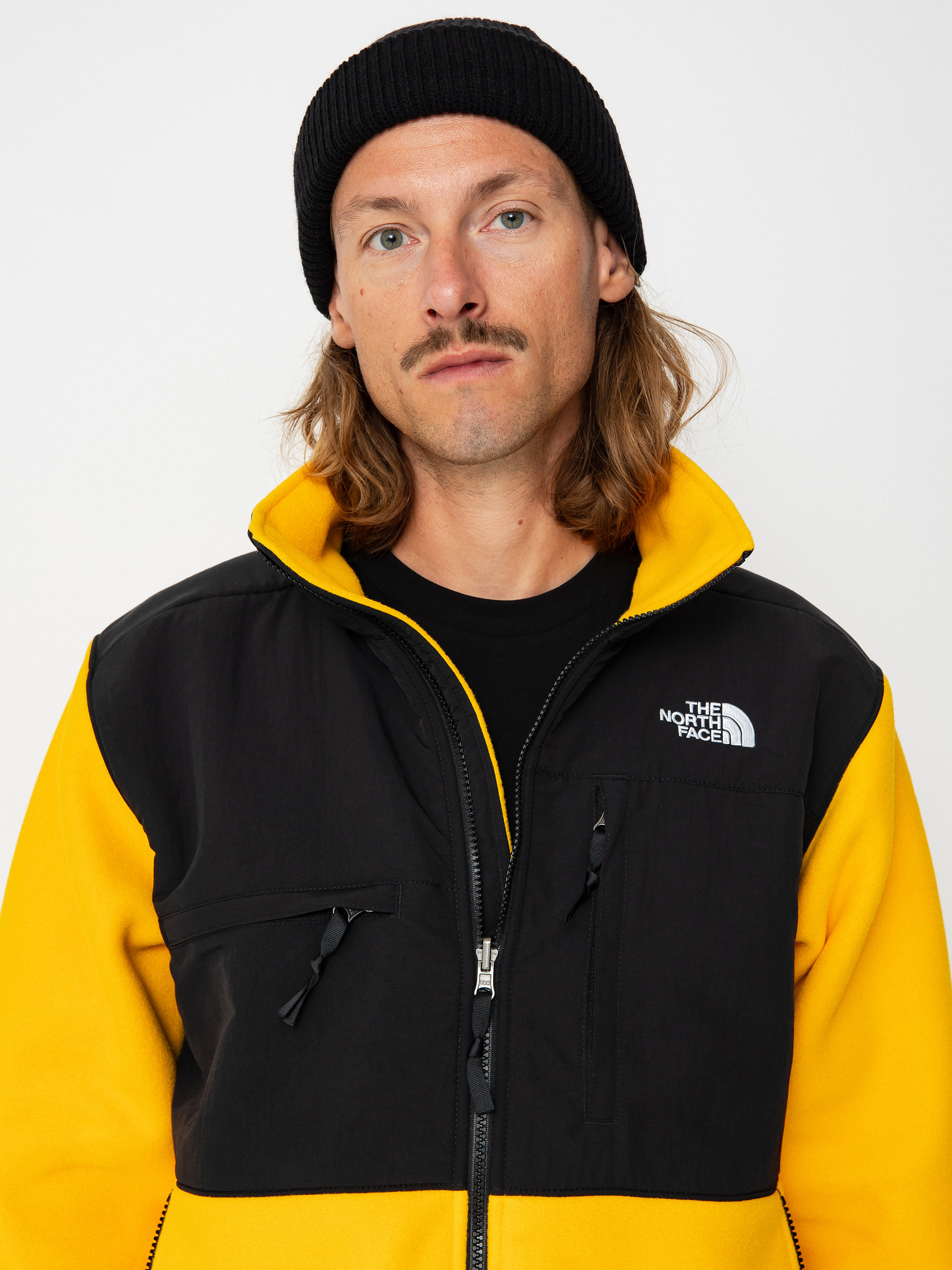 Herren The North Face Denali Fleecejacke (summit gold/tnf black)