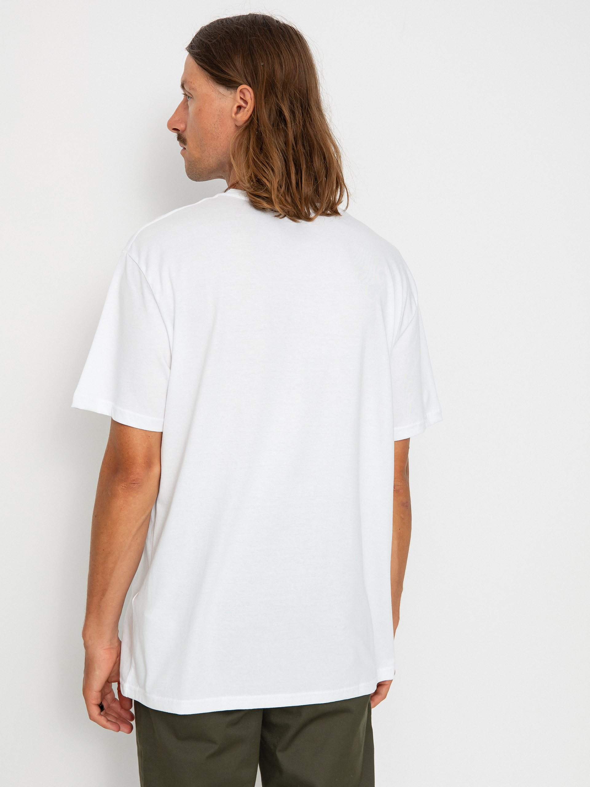 Quiksilver Circled Script Front T-shirt (white)