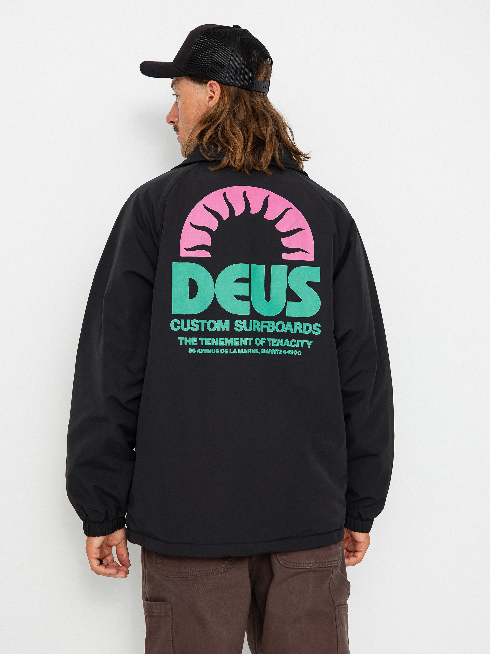 Deus Ex Machina Melodies Coach Jacket black, grey (anthracite)