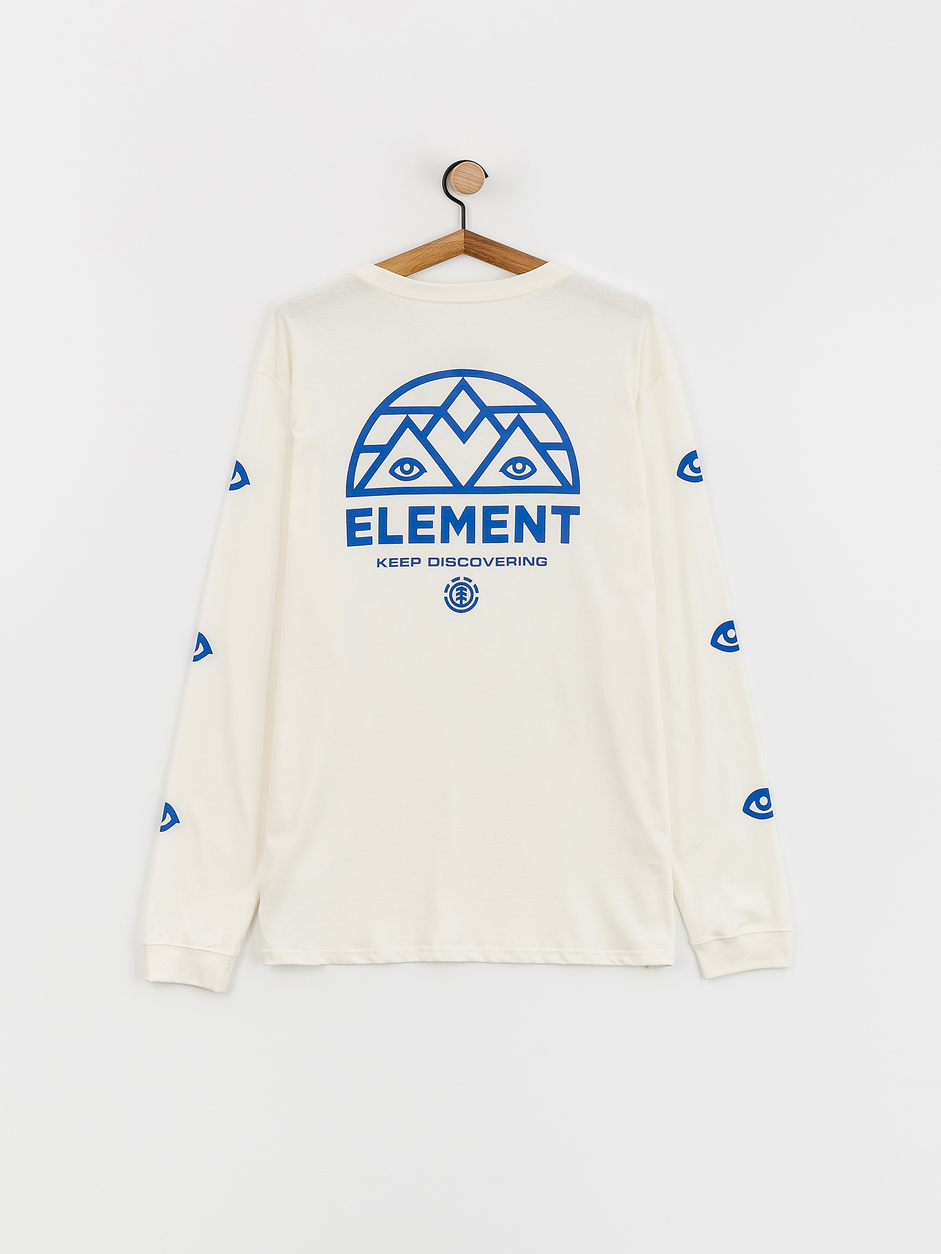 Element Longsleeve Disco T shirt white egret