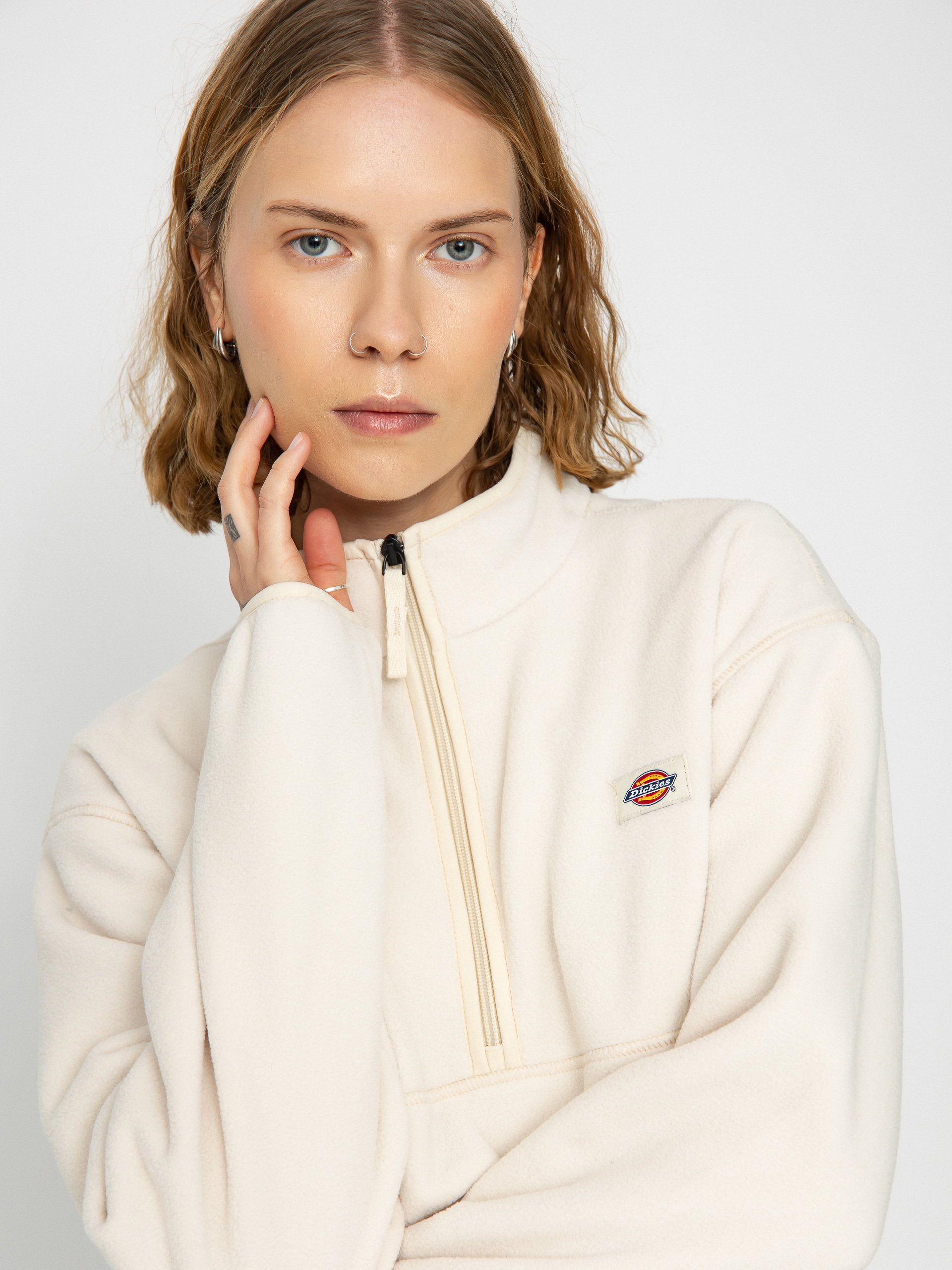 Damen Dickies Louisburg Fleece jacke (whitecap gray)