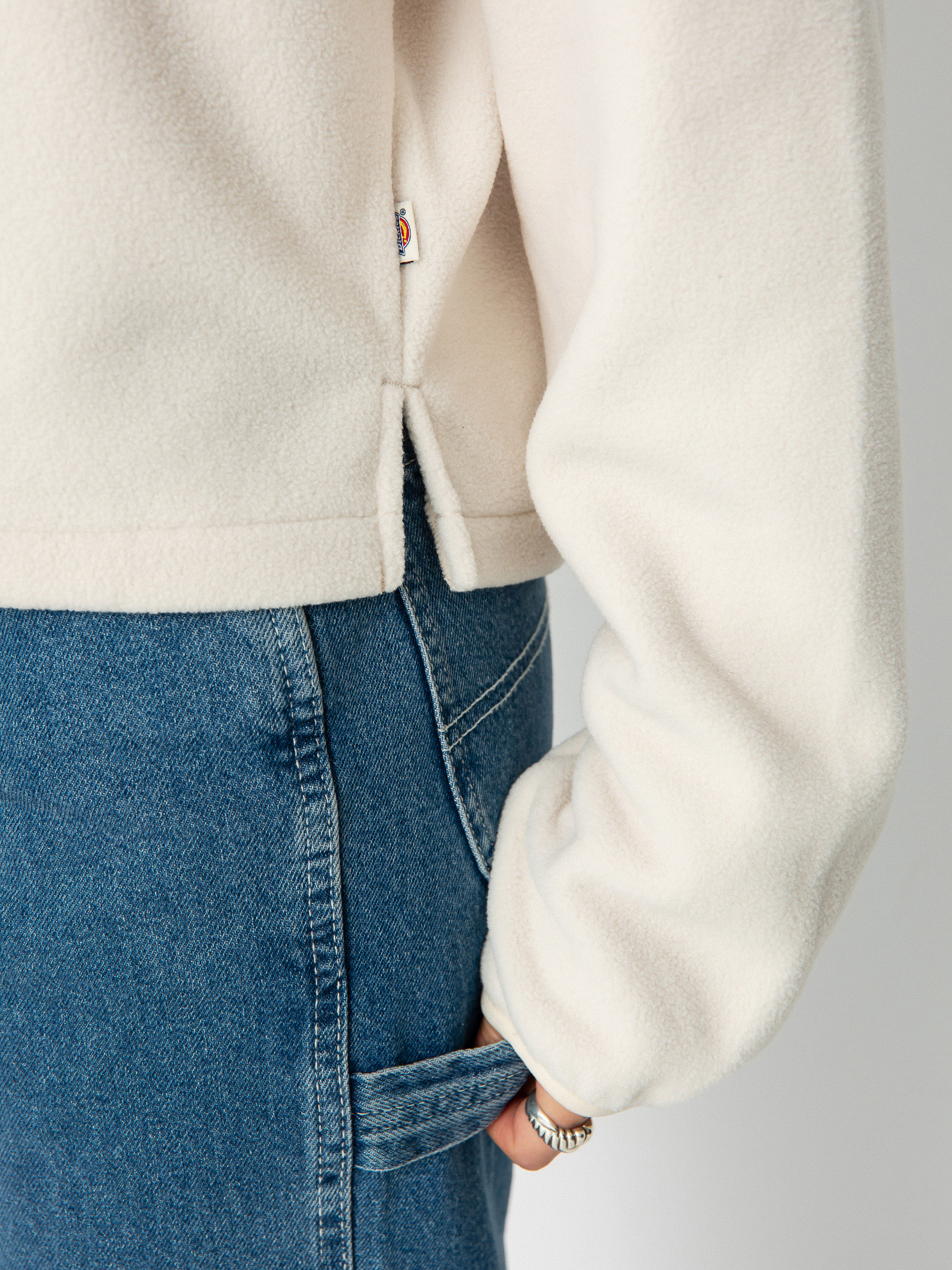 Damen Dickies Louisburg Fleece jacke (whitecap gray)