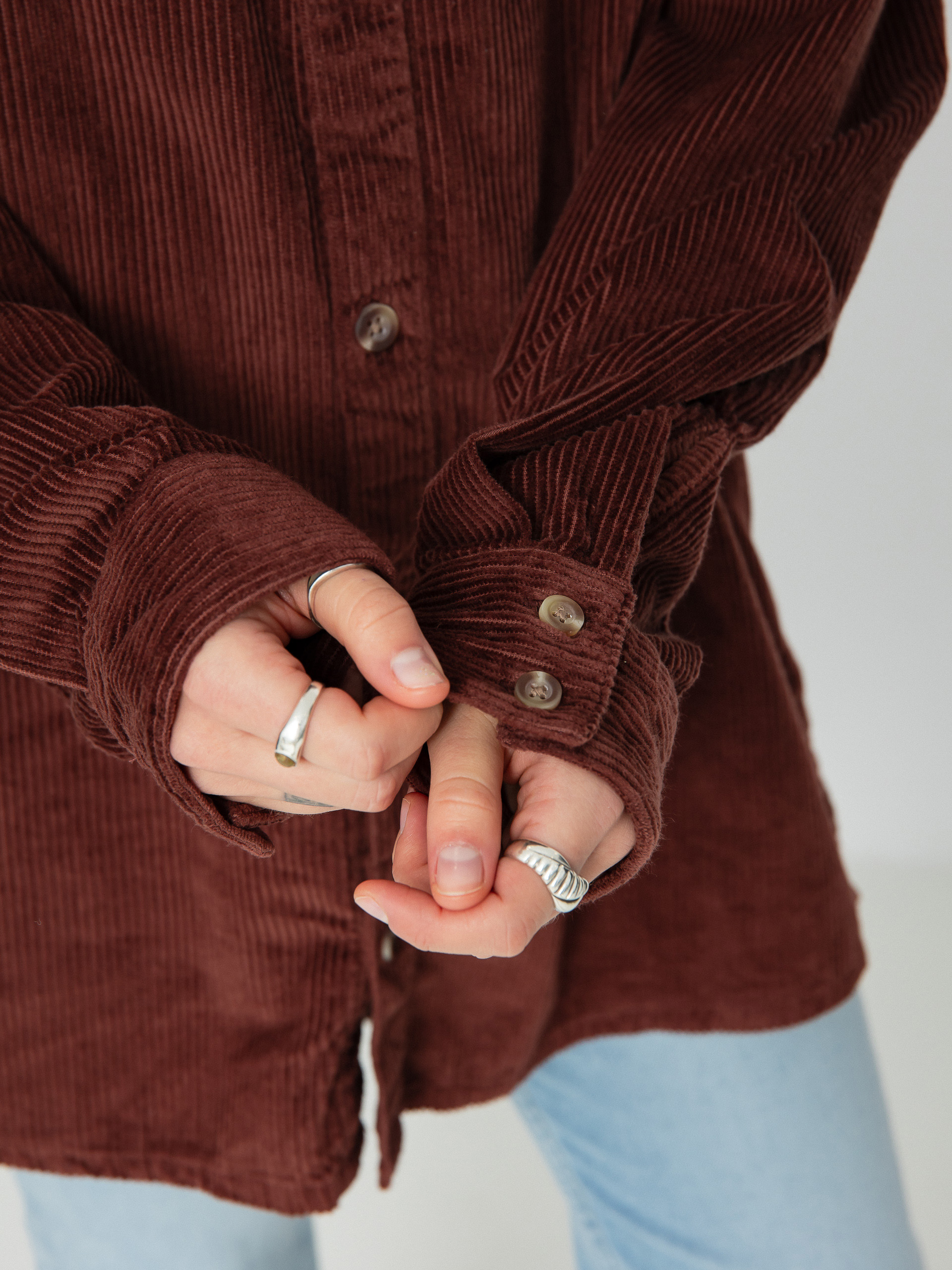 Roxy Let It Go Cord Shirt Wmn (chocolate)