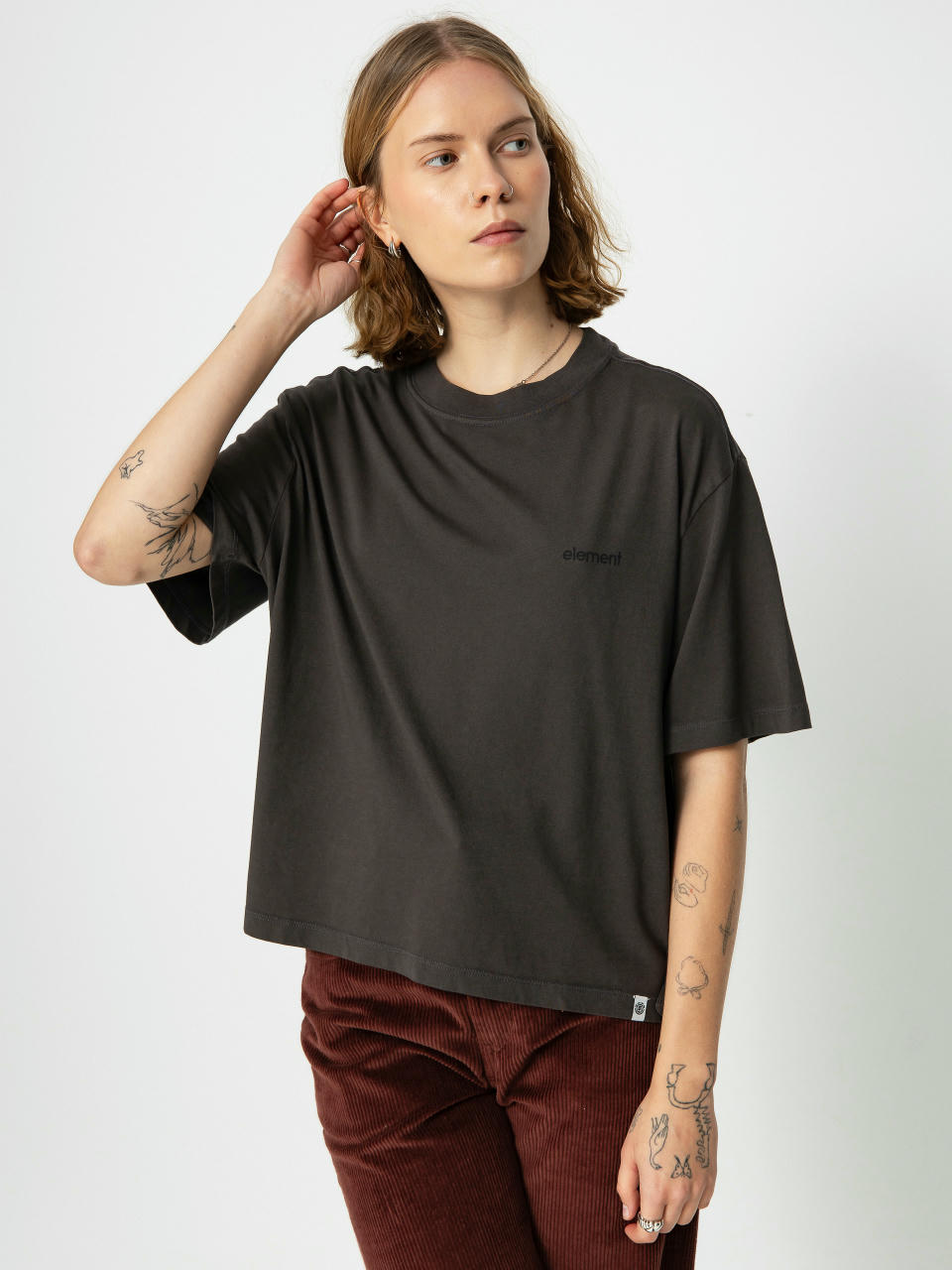 Element Basic Pigment T-shirt Wmn (off black)