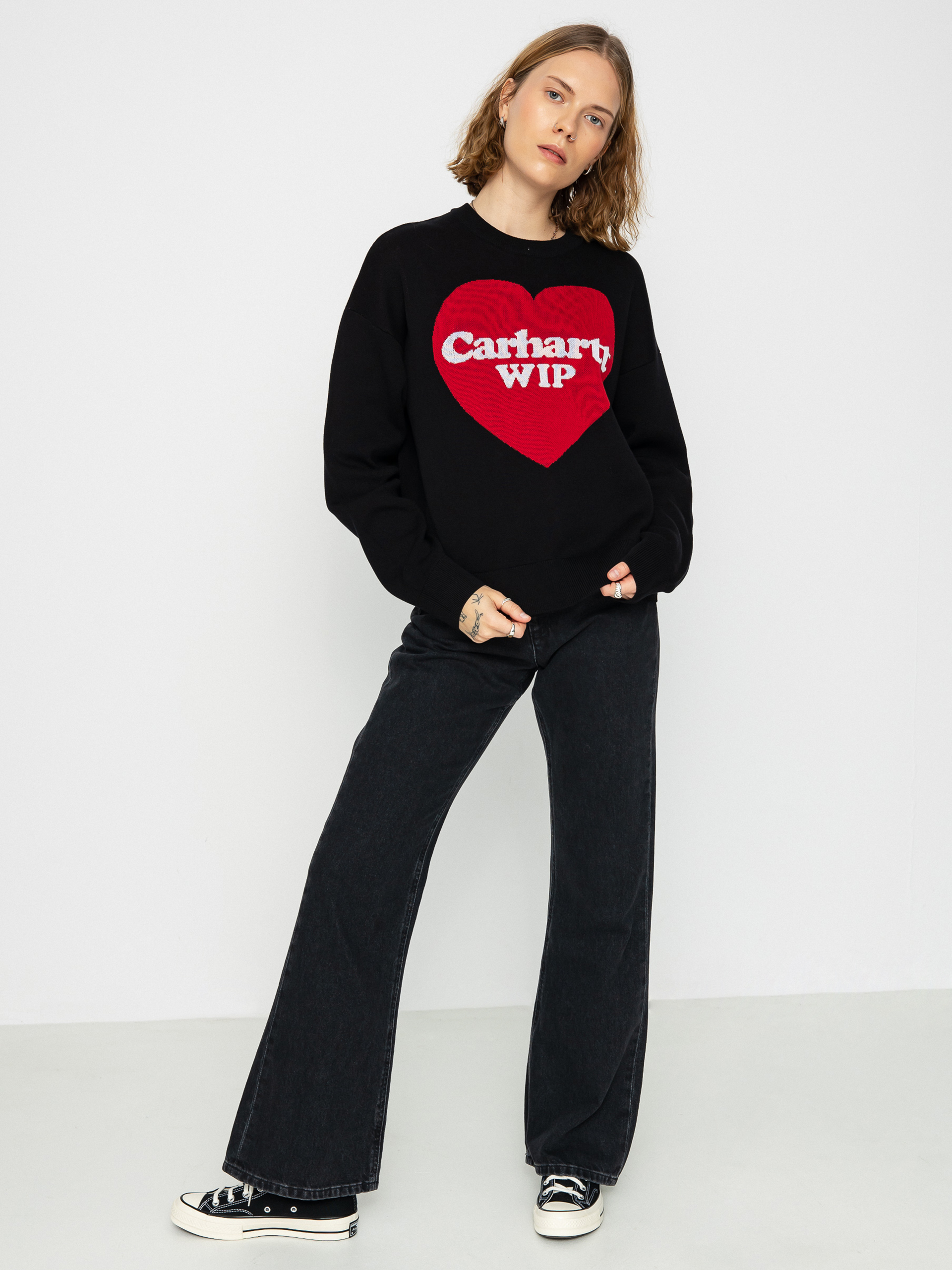 Carhartt WIP Heart Sweater Wmn - black (black)