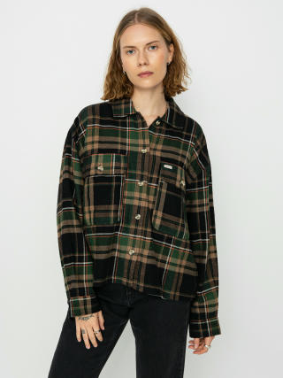 Brixton Bowery Flannel Ls Shirt Wmn (black/pine needle)