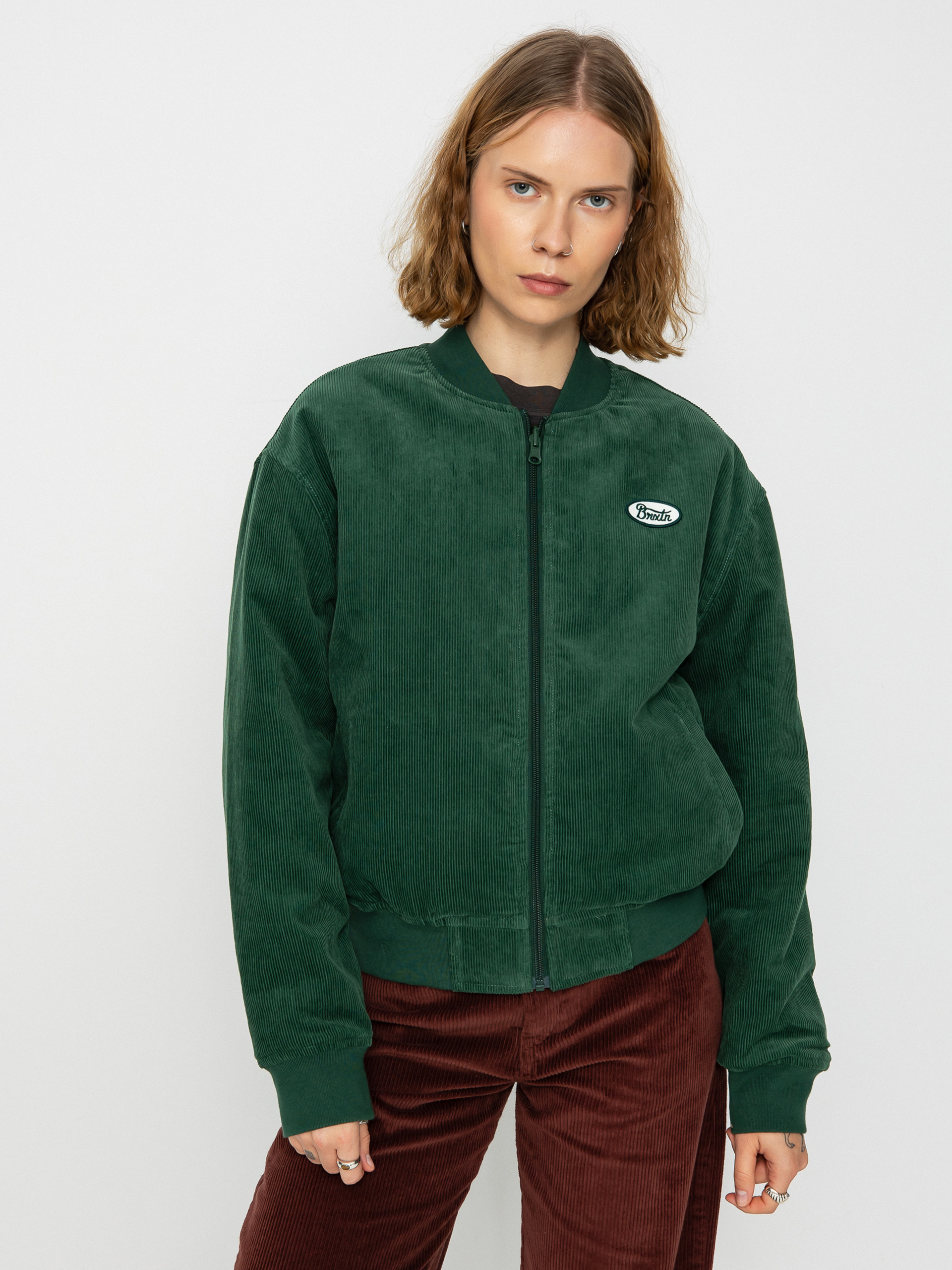 Brixton Utopia Reversible Bomber Jacket Wmn (pine needle)