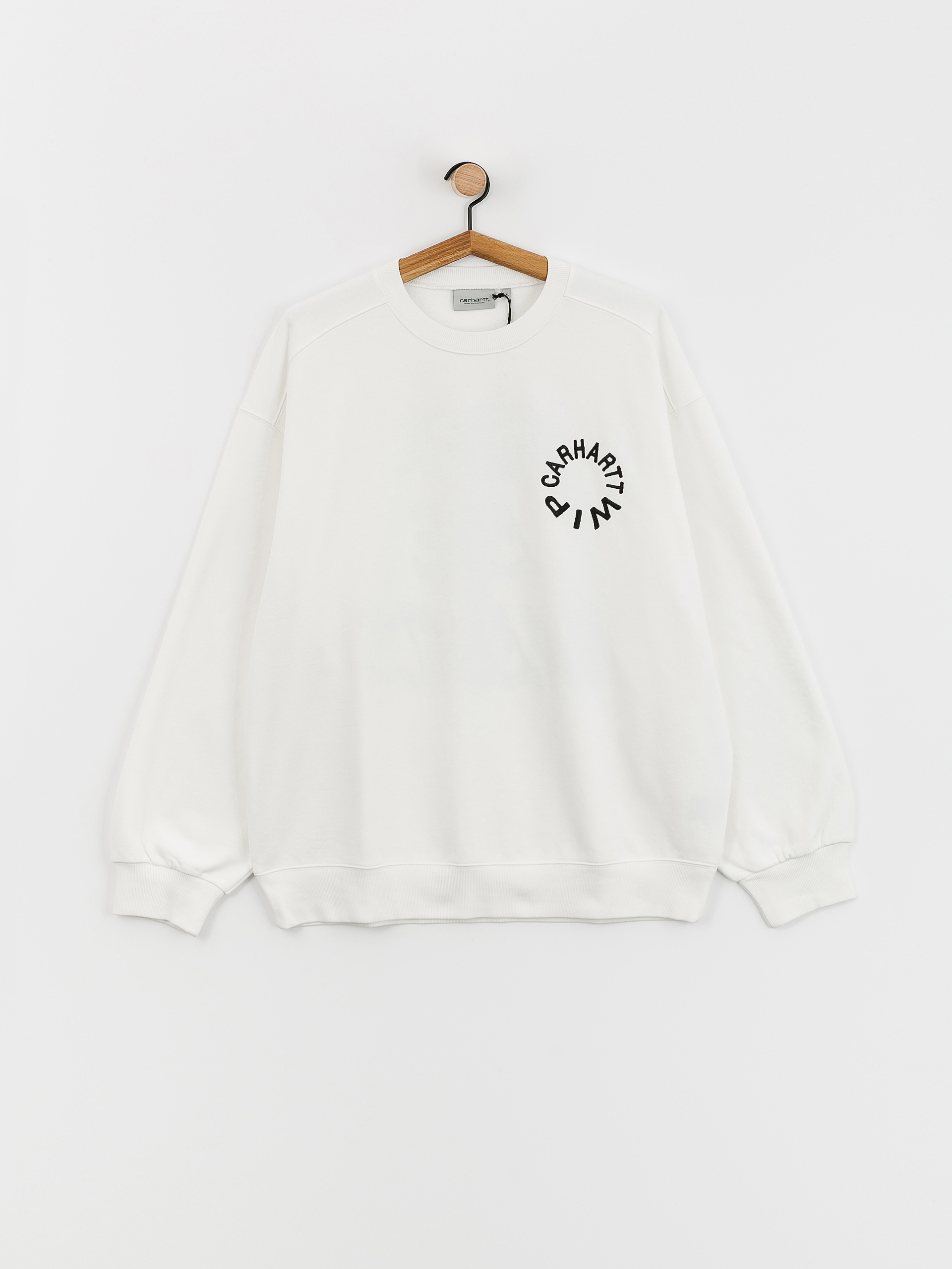 さらに100円引き◆CARHARTT◆WORK VARSITY SWEATSHIRT Carhartt WIP Work Varsity Sweatshirt - white (white/black)