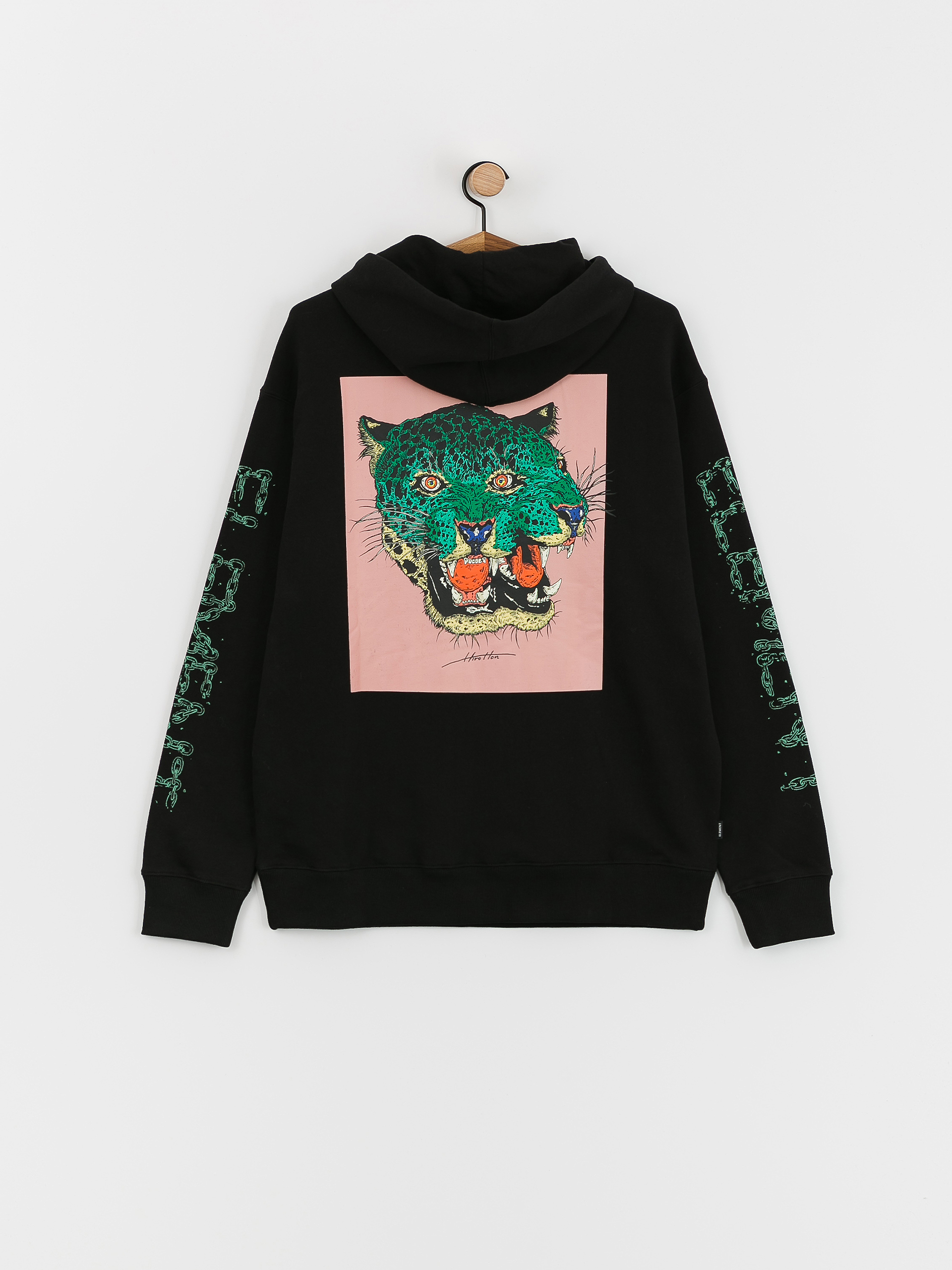 Element Hirotton Leopard Hoodie (flint black)