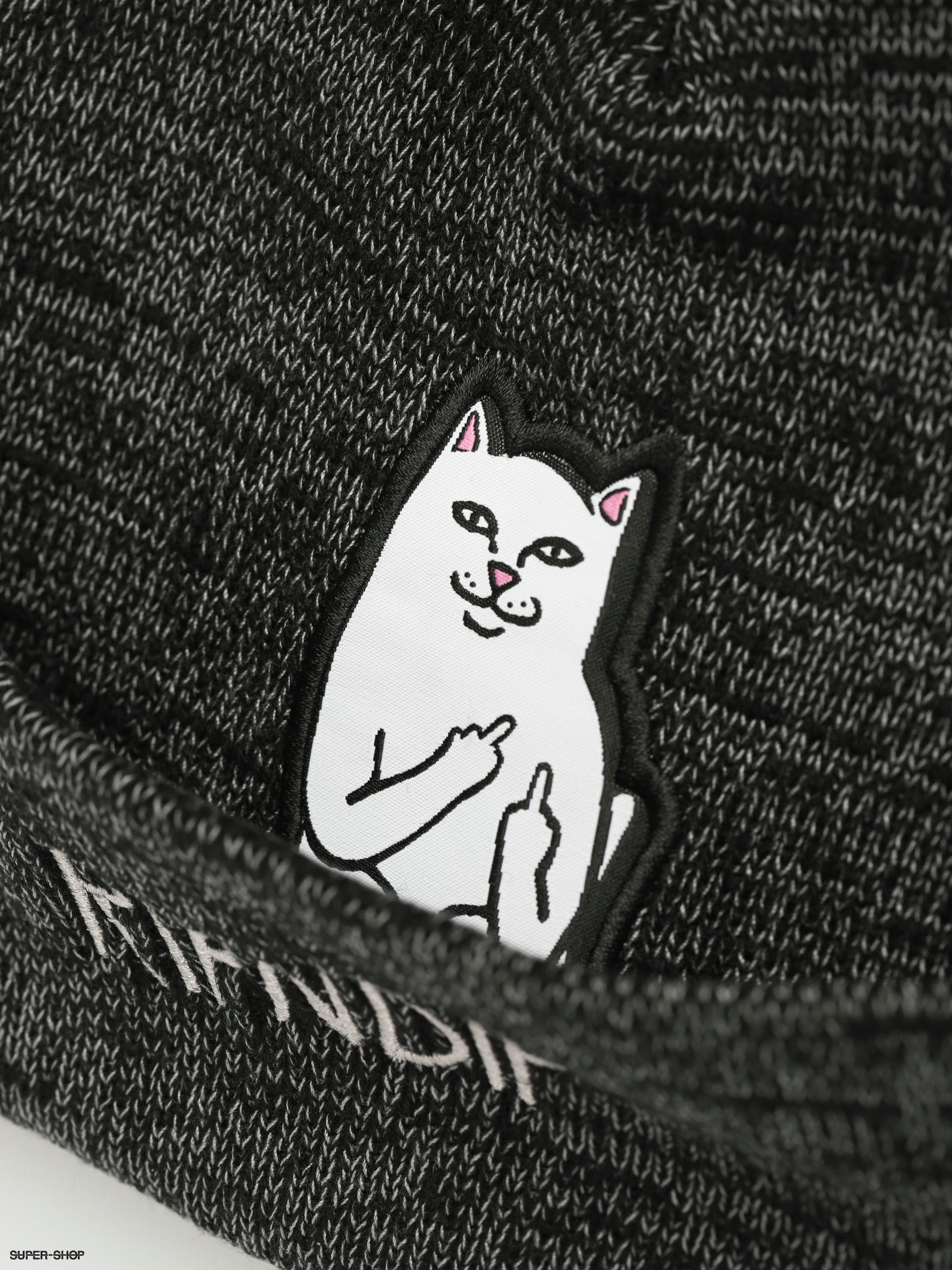 RipNDip Lord Nermal Pom Beanie (black/charcoal)