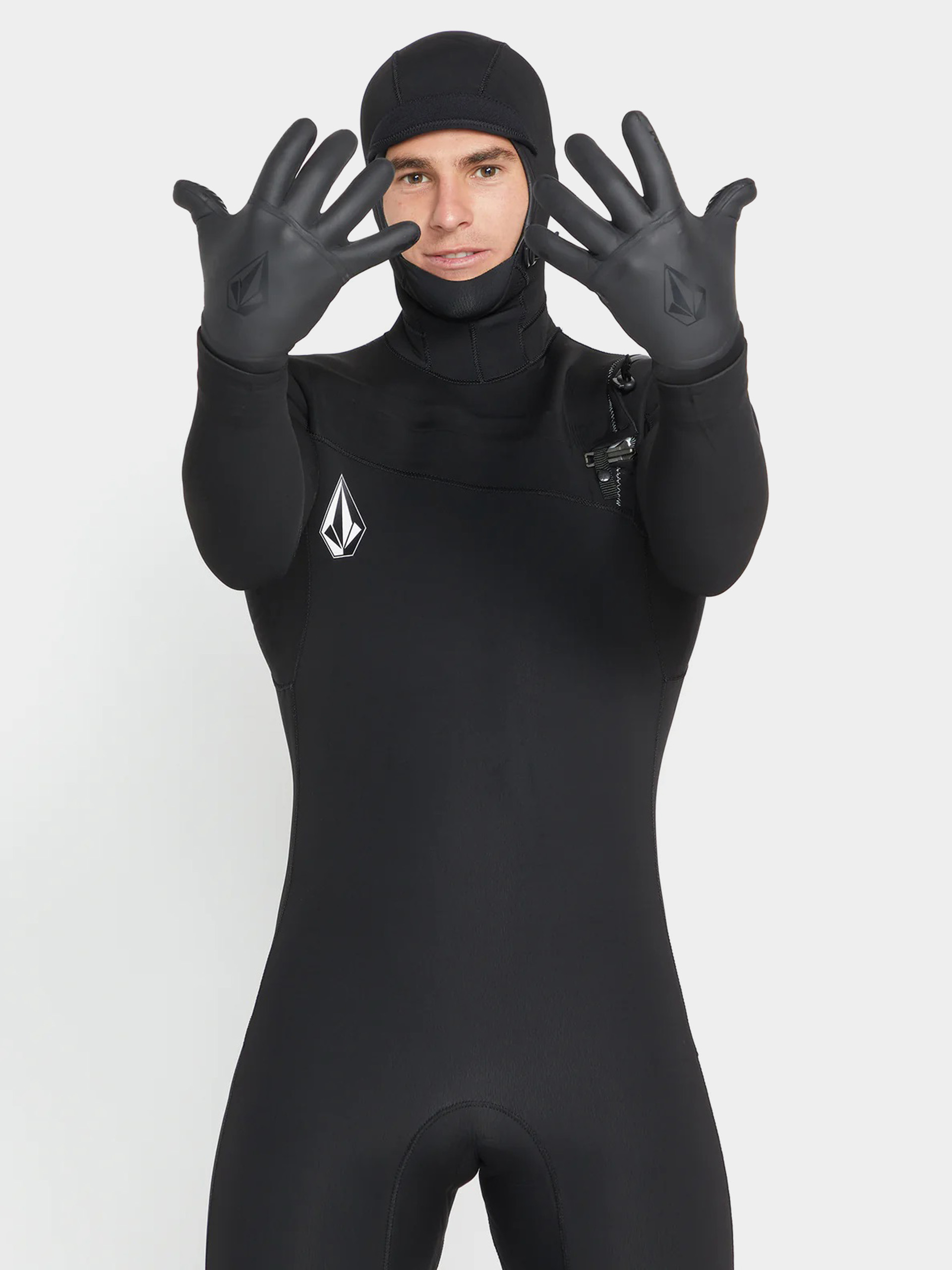 Volcom 3Mm 5 Finger Glove Balls (black)