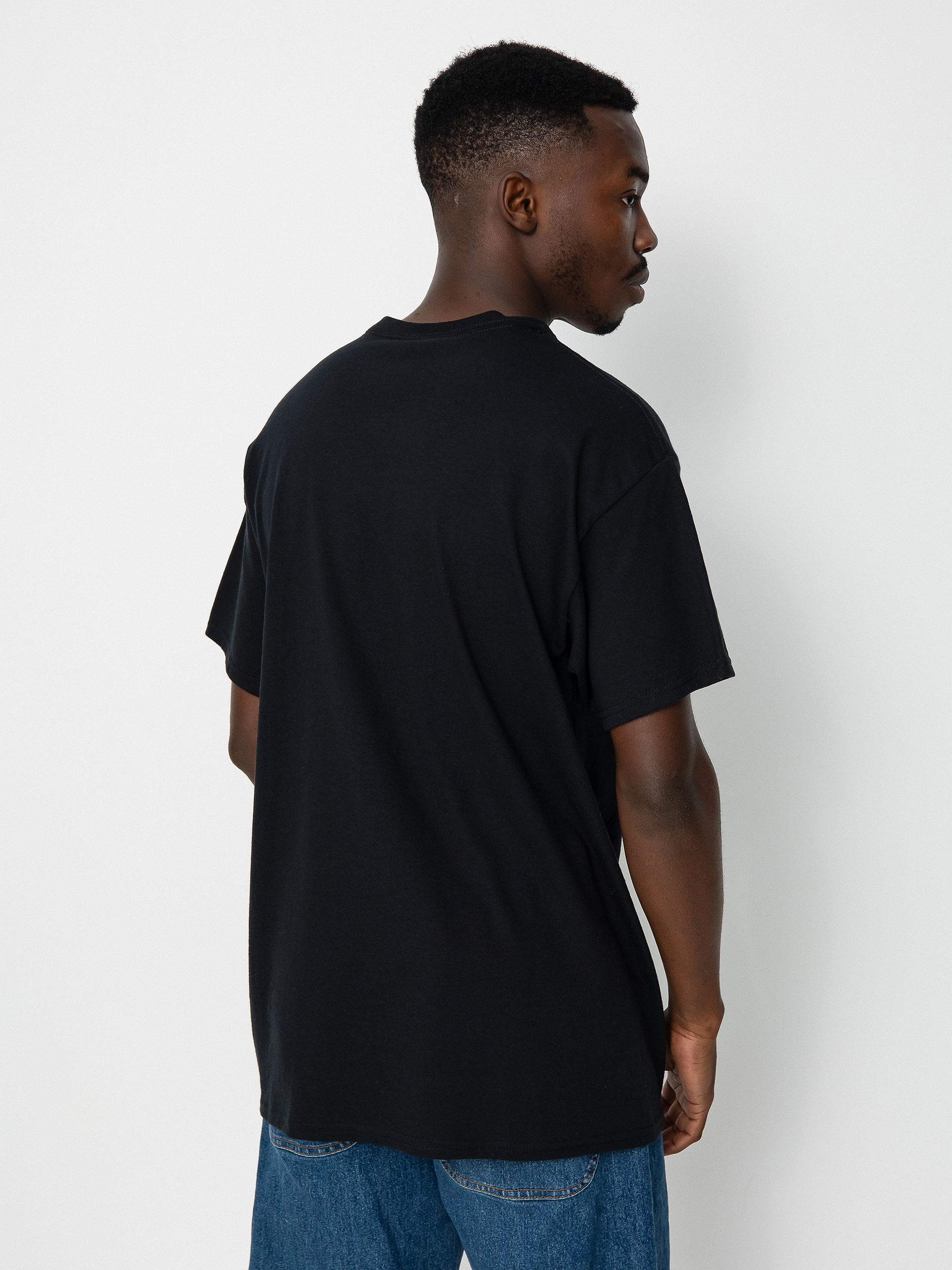 Thrasher Outlined T-shirt (black/blue)