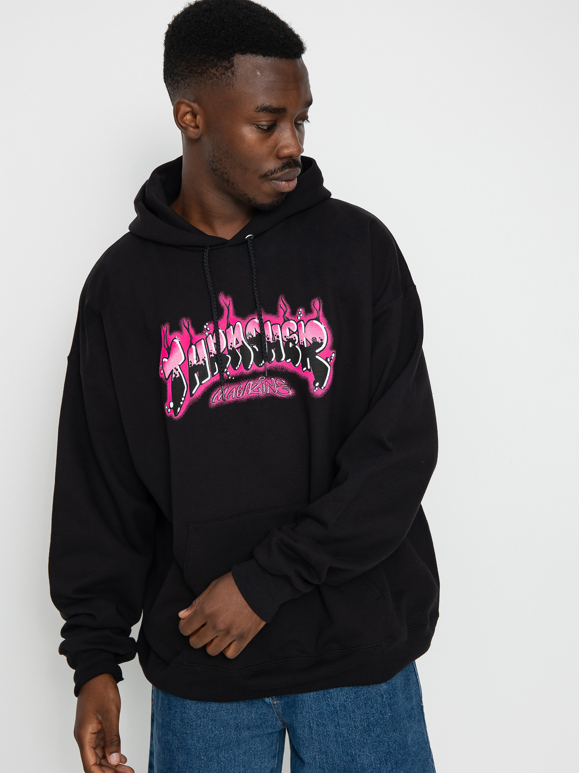 Thrasher Airbrush HD Hoodie (black)