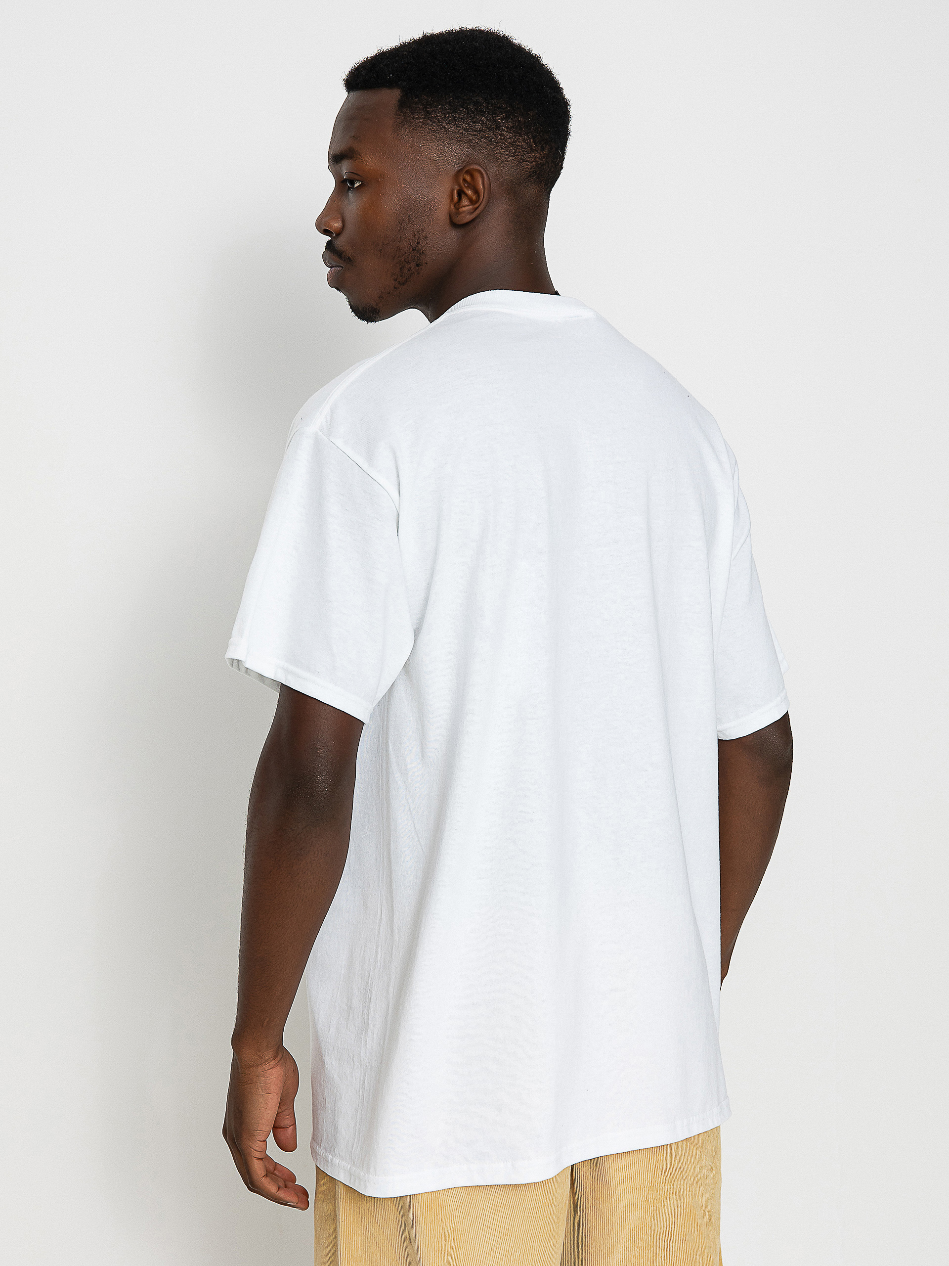 Thrasher Outlined T-shirt (white/red)