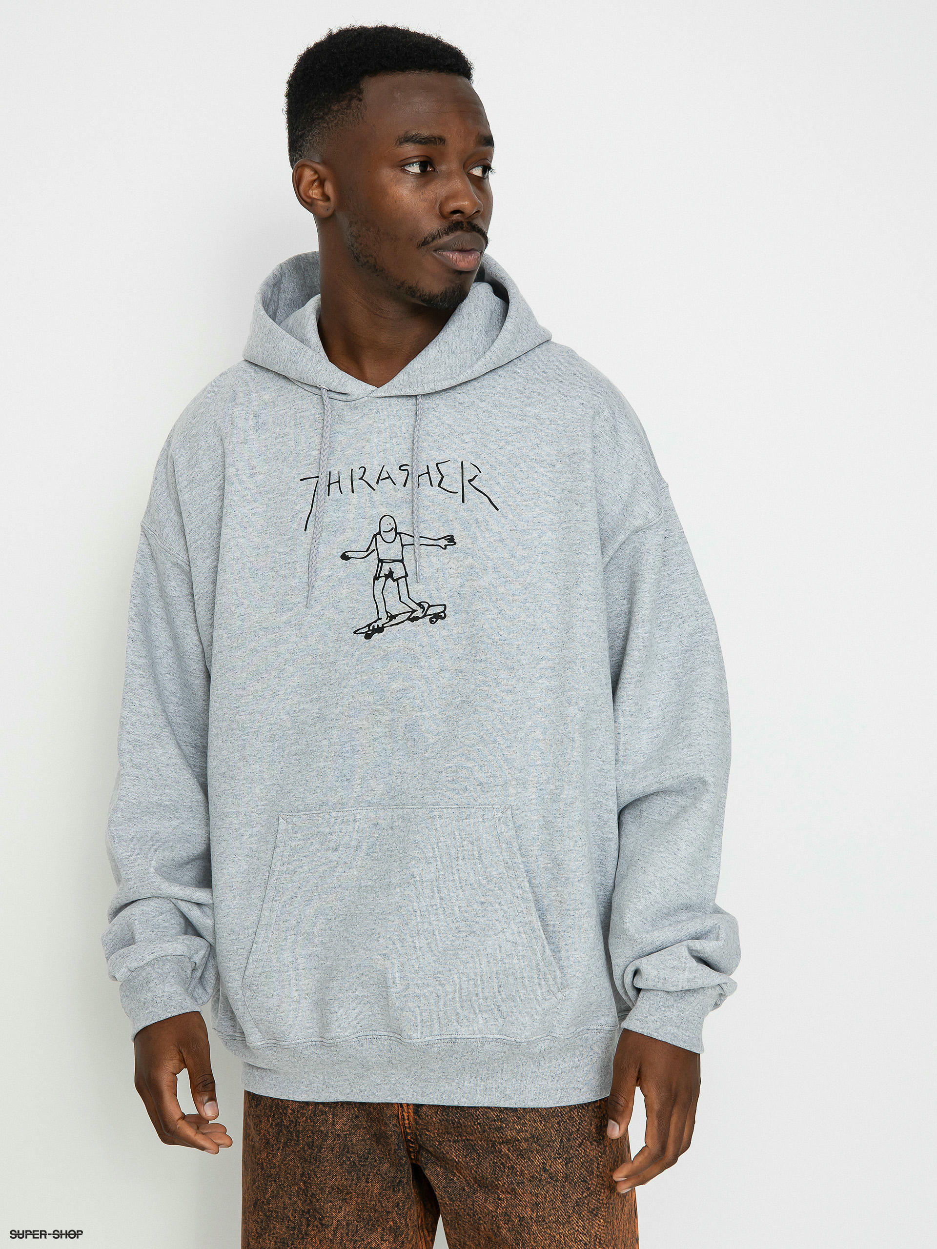 Hoodie thrasher grey best sale