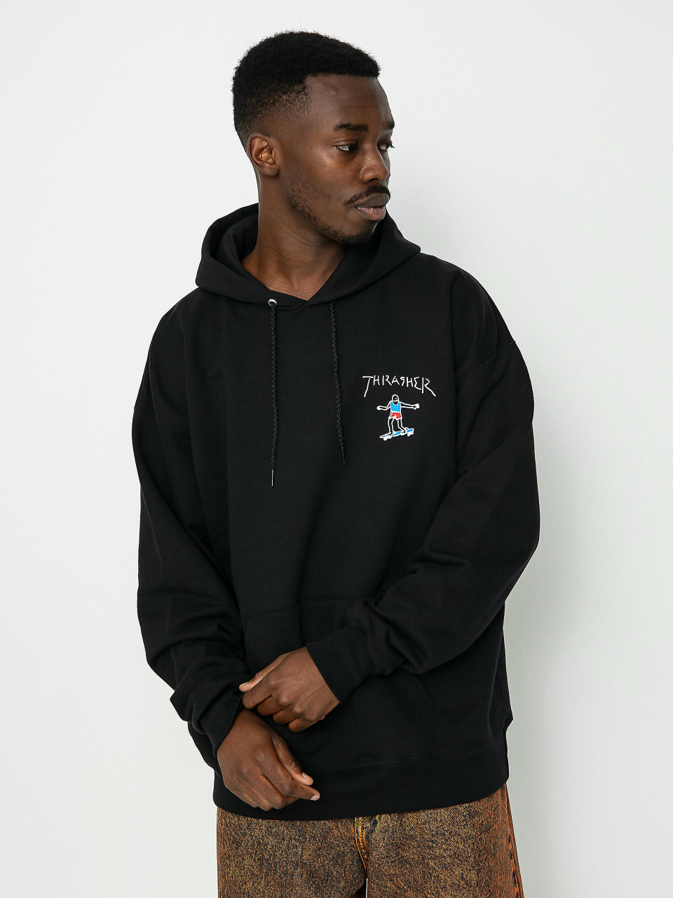 Thrasher Gonz Mini Logo Hd Hoodie Black