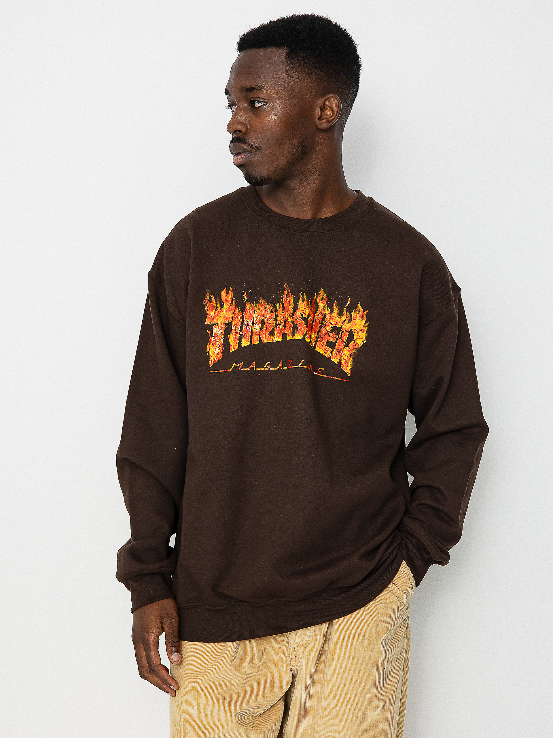 Thrasher Inferno Sweatshirt (dark chocolate)