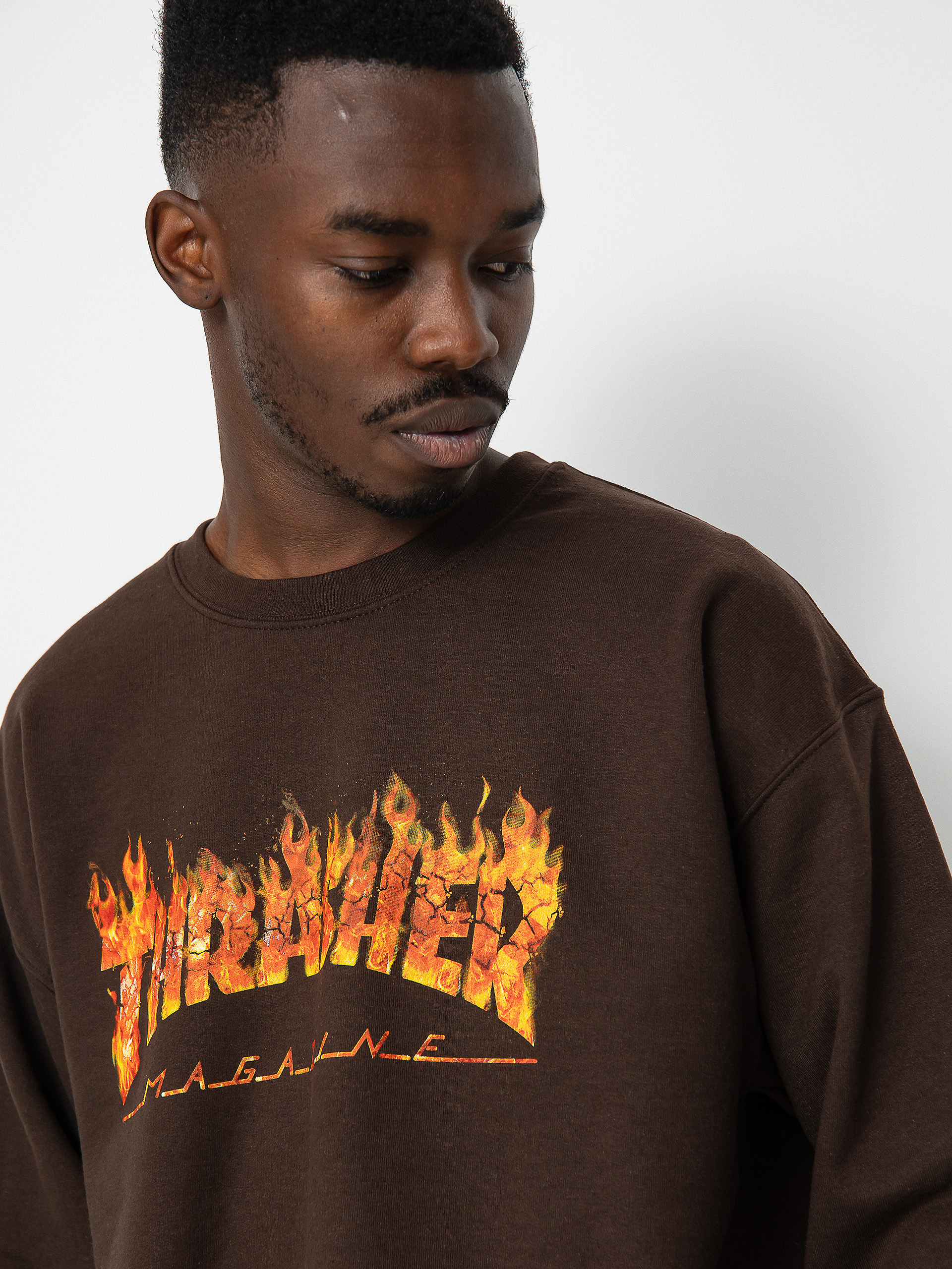 Thrasher Inferno Sweatshirt (dark chocolate)