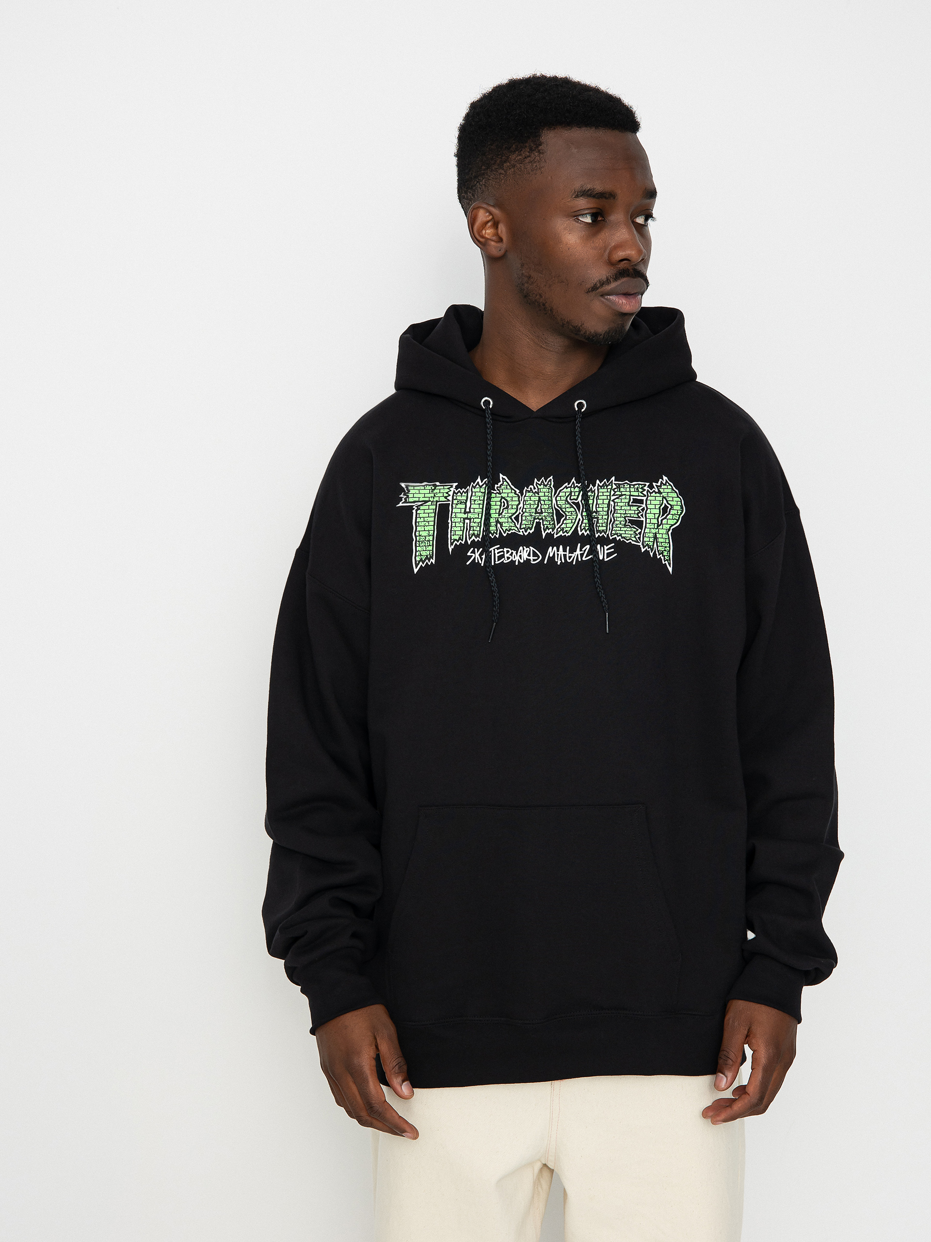 Thrasher Brick HD Hoodie (black)