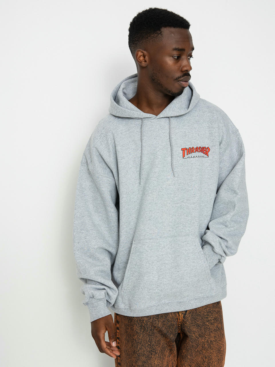 Thrasher Little Outline HD Hoodie (gray)