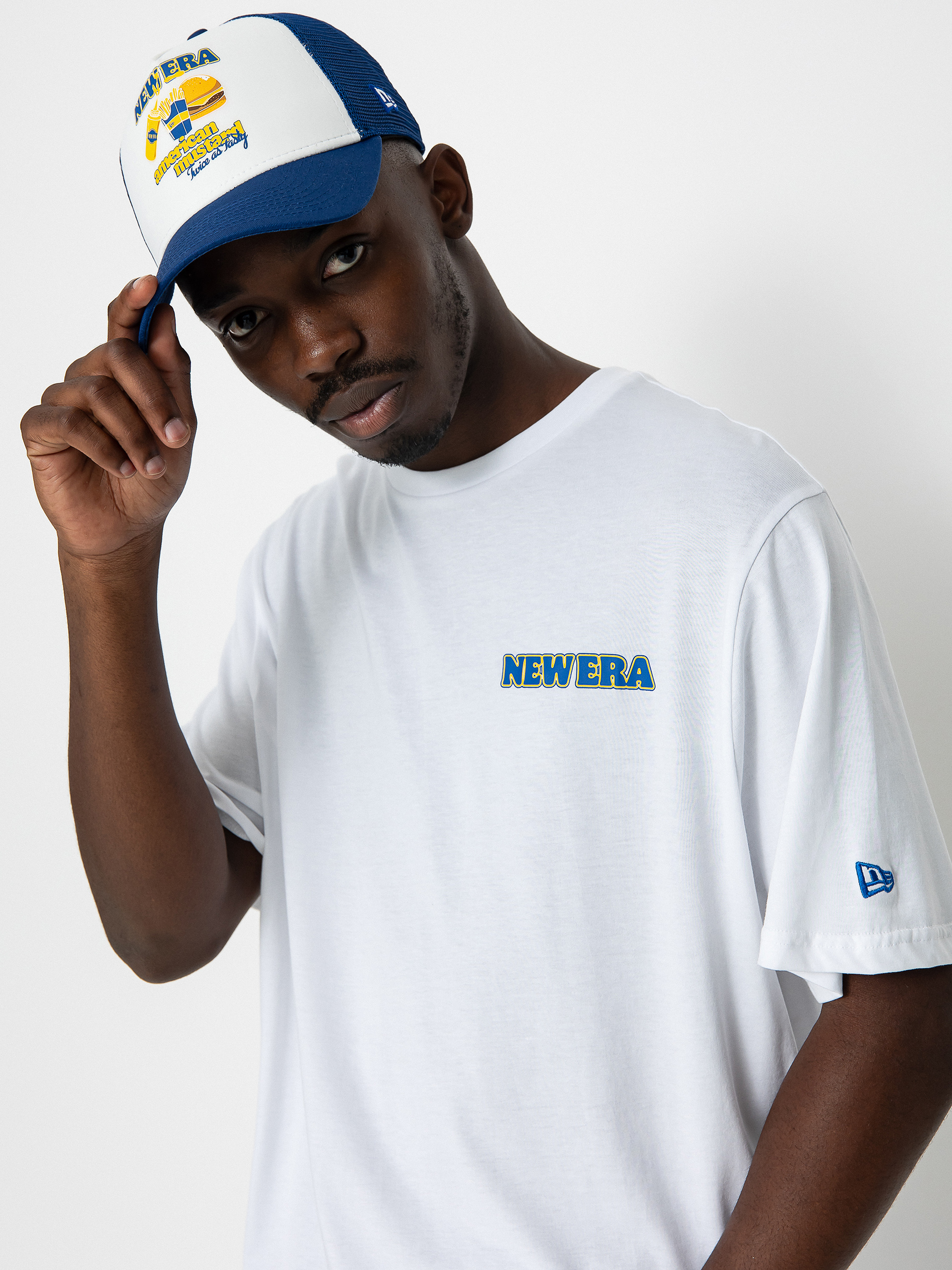 New Era Food Graphic T-shirt (white/blue)
