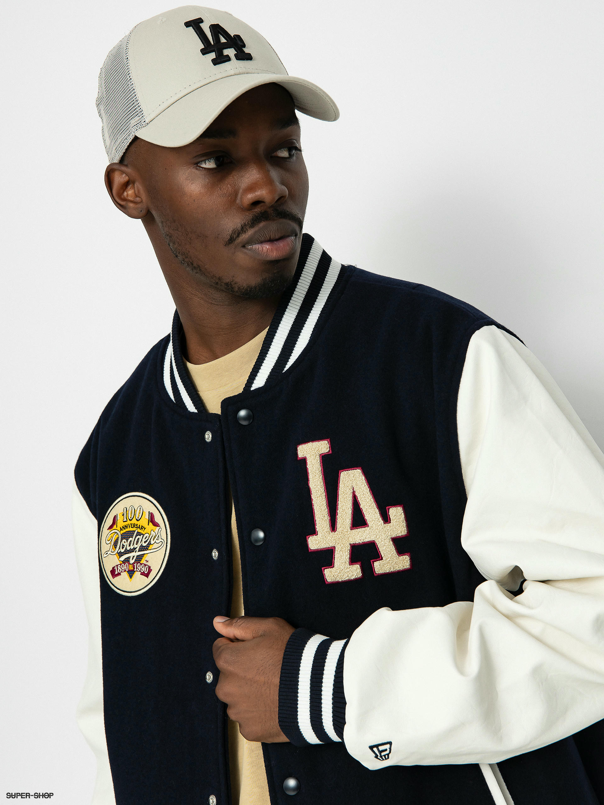 New Era MLB Varsity Los Angeles Dodgers Jacket (navy/off white)