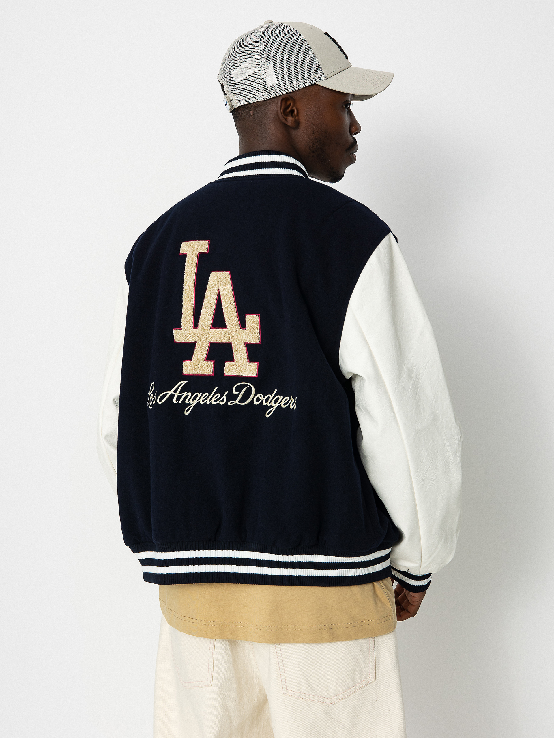 New Era MLB Varsity Los Angeles Dodgers Jacket (navy/off white)