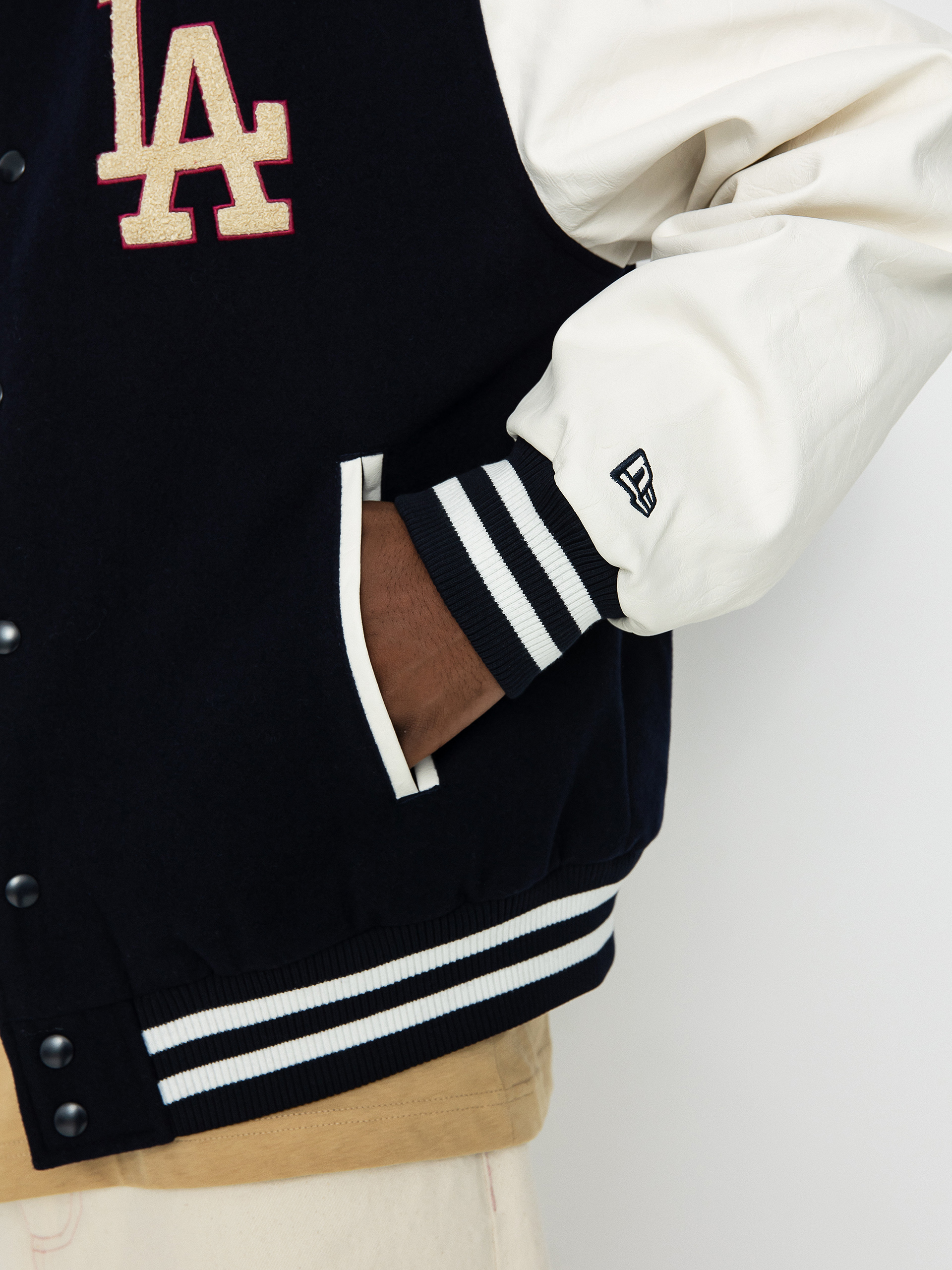 New Era MLB Varsity Los Angeles Dodgers Jacket (navy/off white)