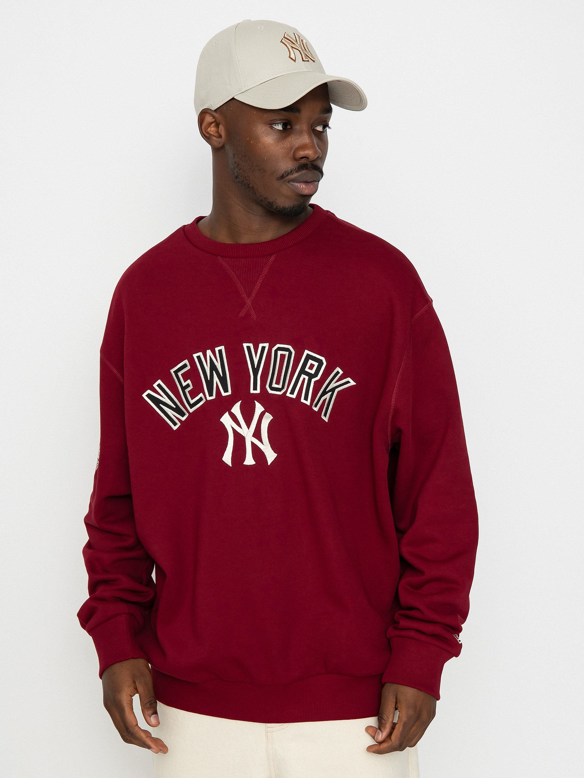 New Era MLB New York Yankees Sweatshirt (cranberry)