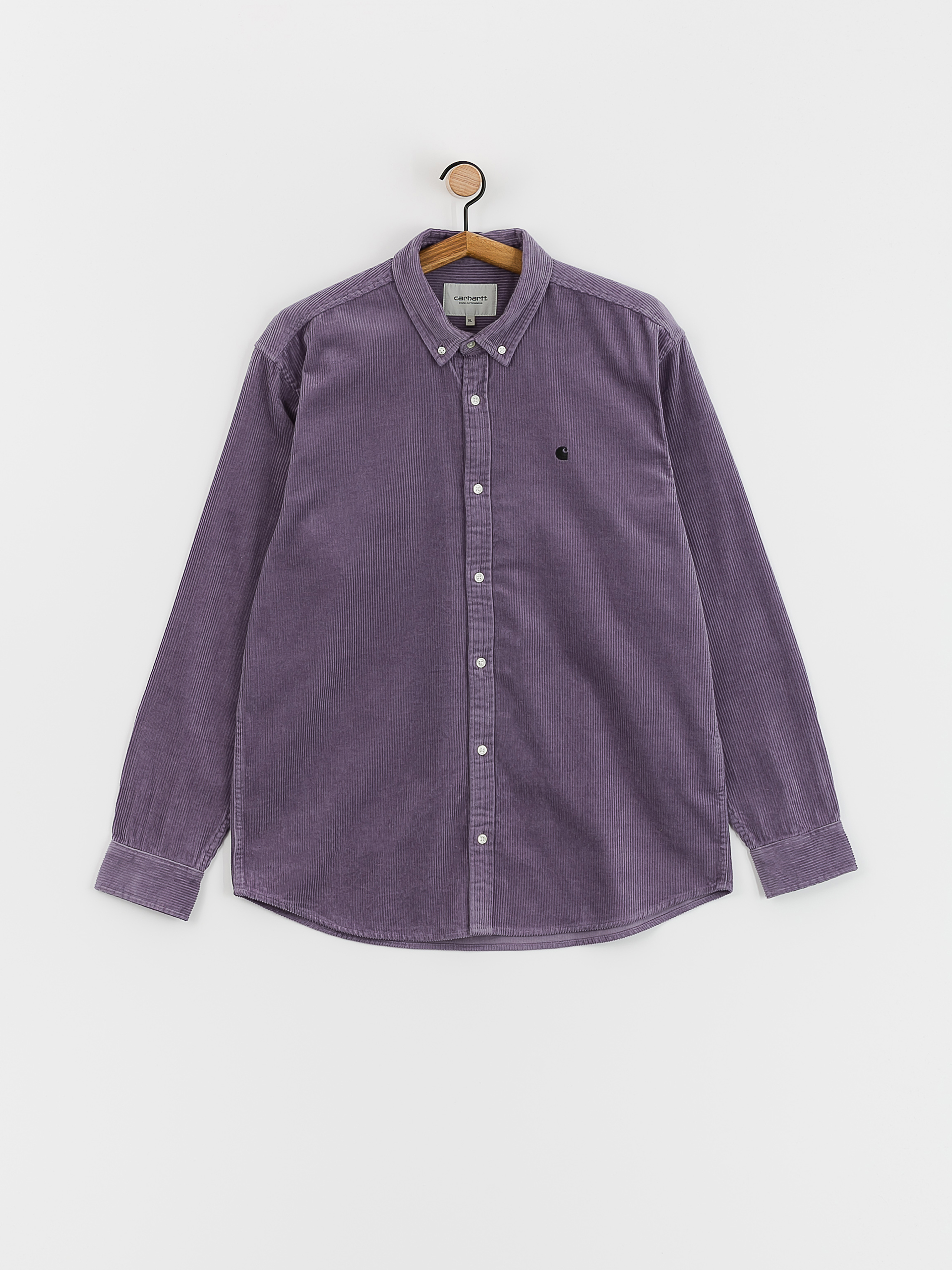 Carhartt WIP Madison Cord Shirt (glassy purple/black)