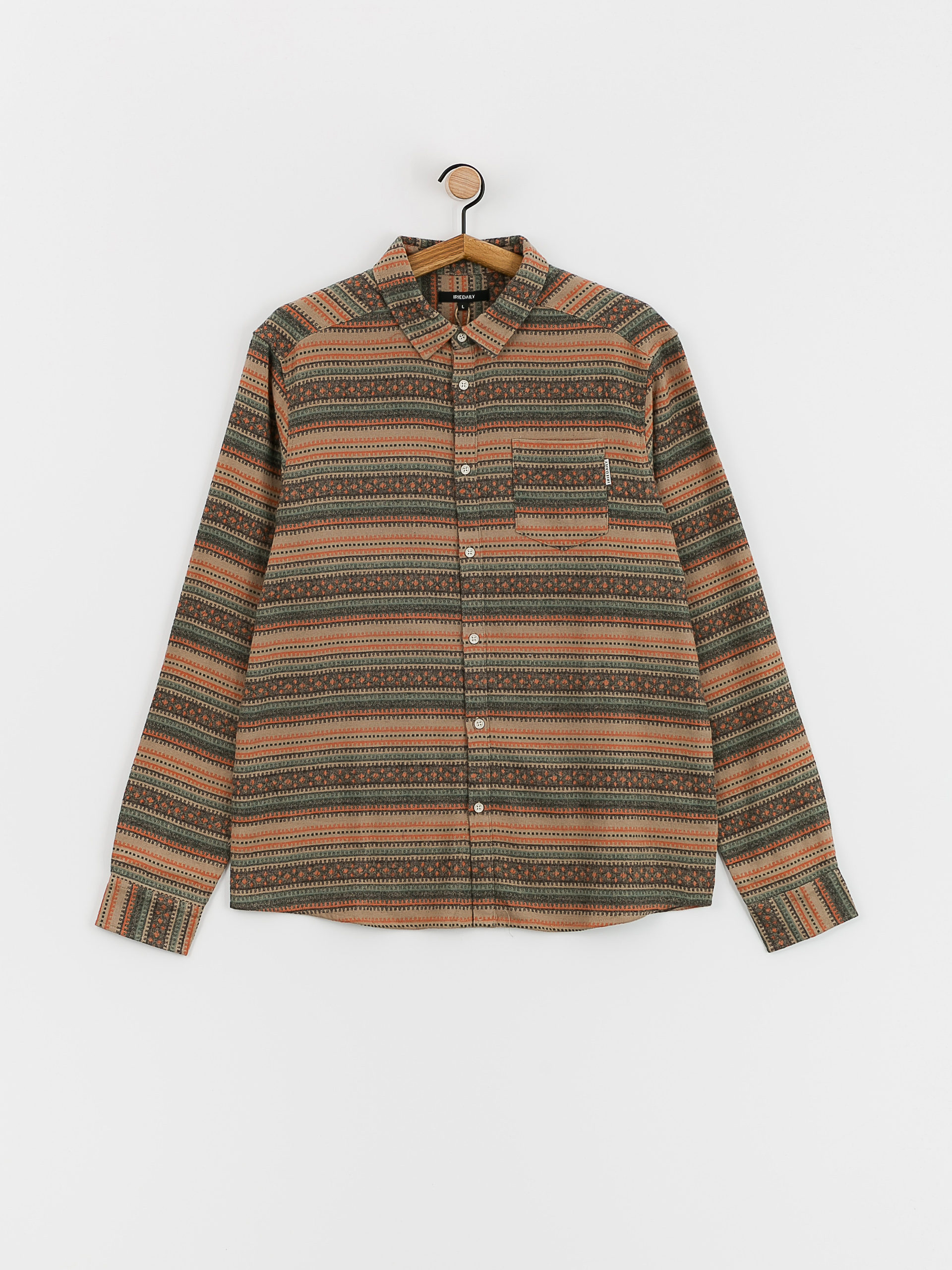 Iriedaily Insito Stripe Shirt (orange green)