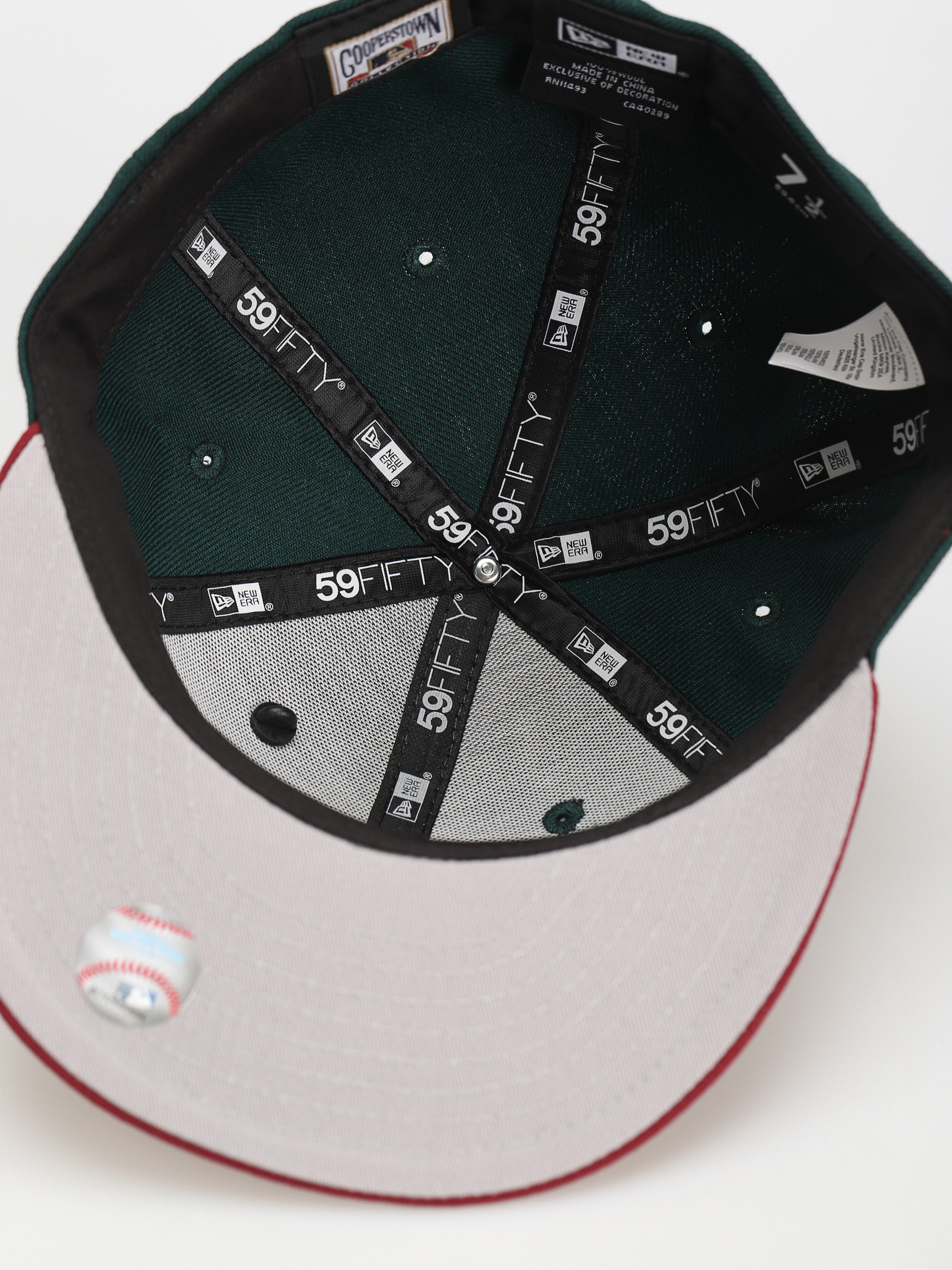New Era MLB Contrast 59Fifty New York Yankees Cap (dark green/red/white)