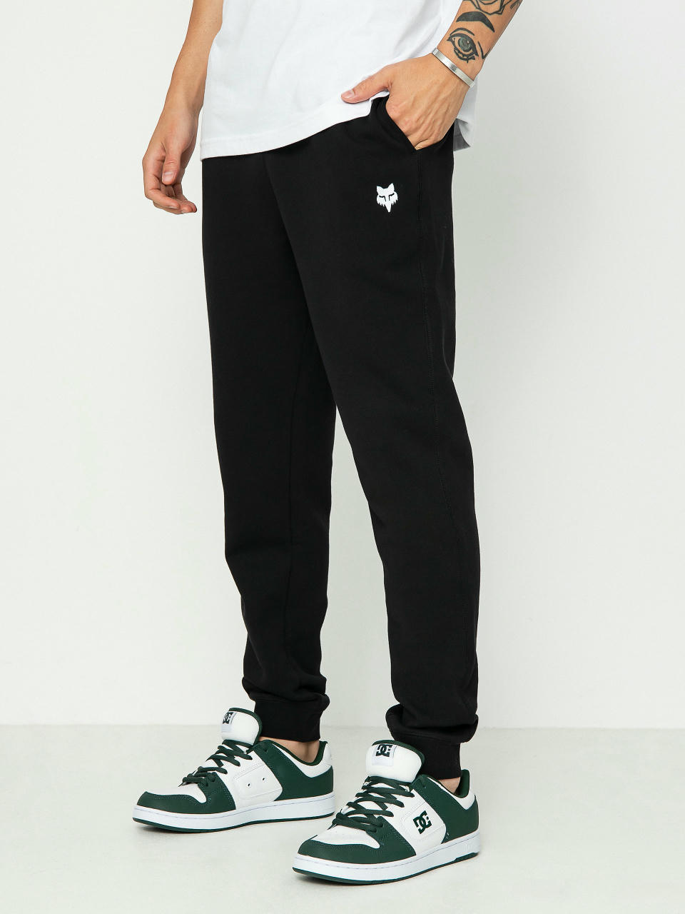 Fox Head Fleece Jogger Hose (black)