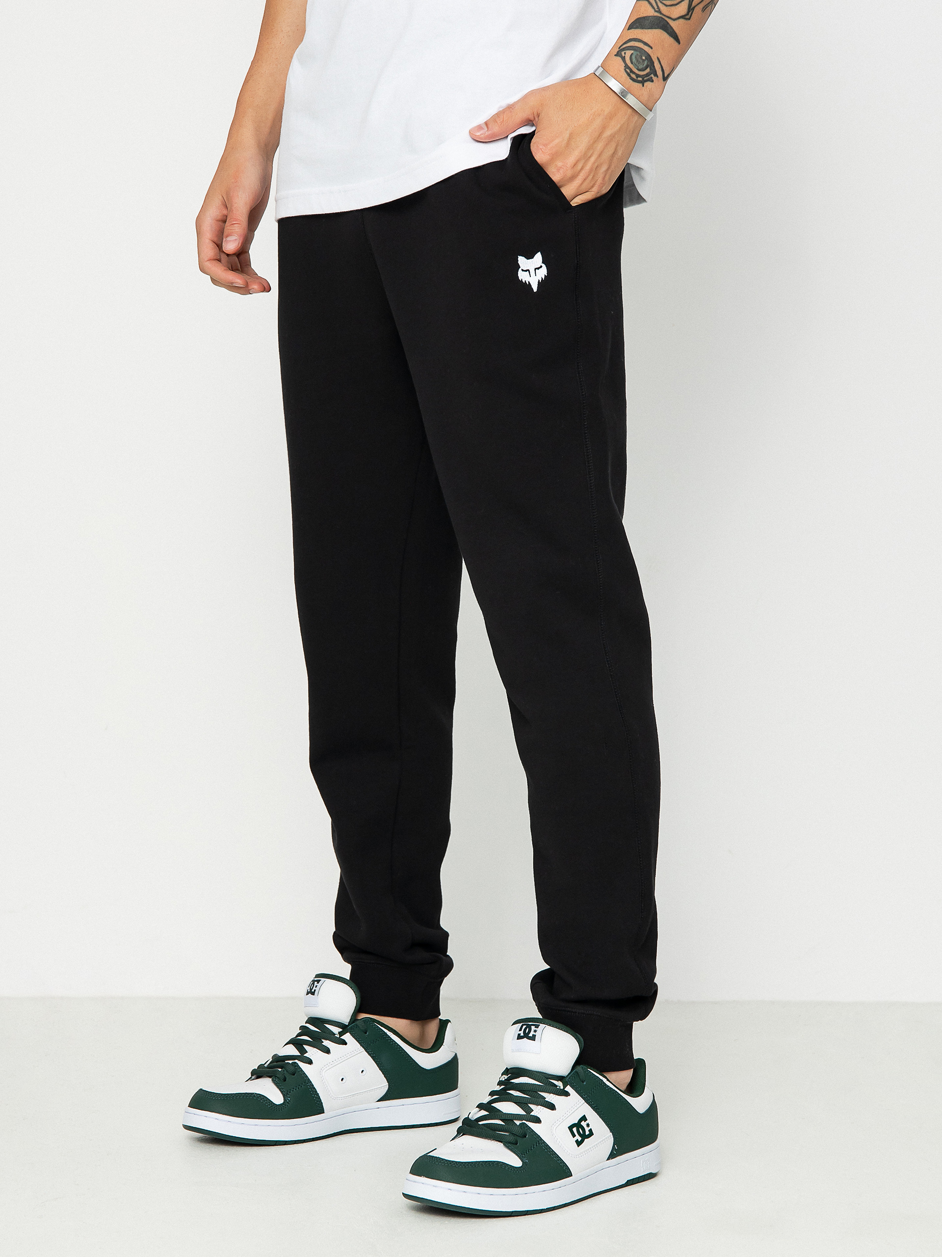 Fox Head Fleece Jogger Pants (black)