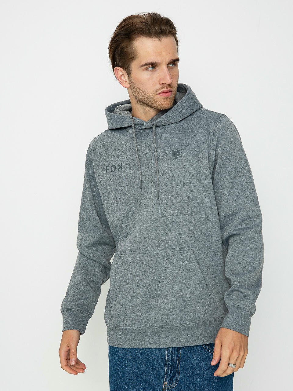 Fox Wordmark HD Hoodie (heather/graphite)