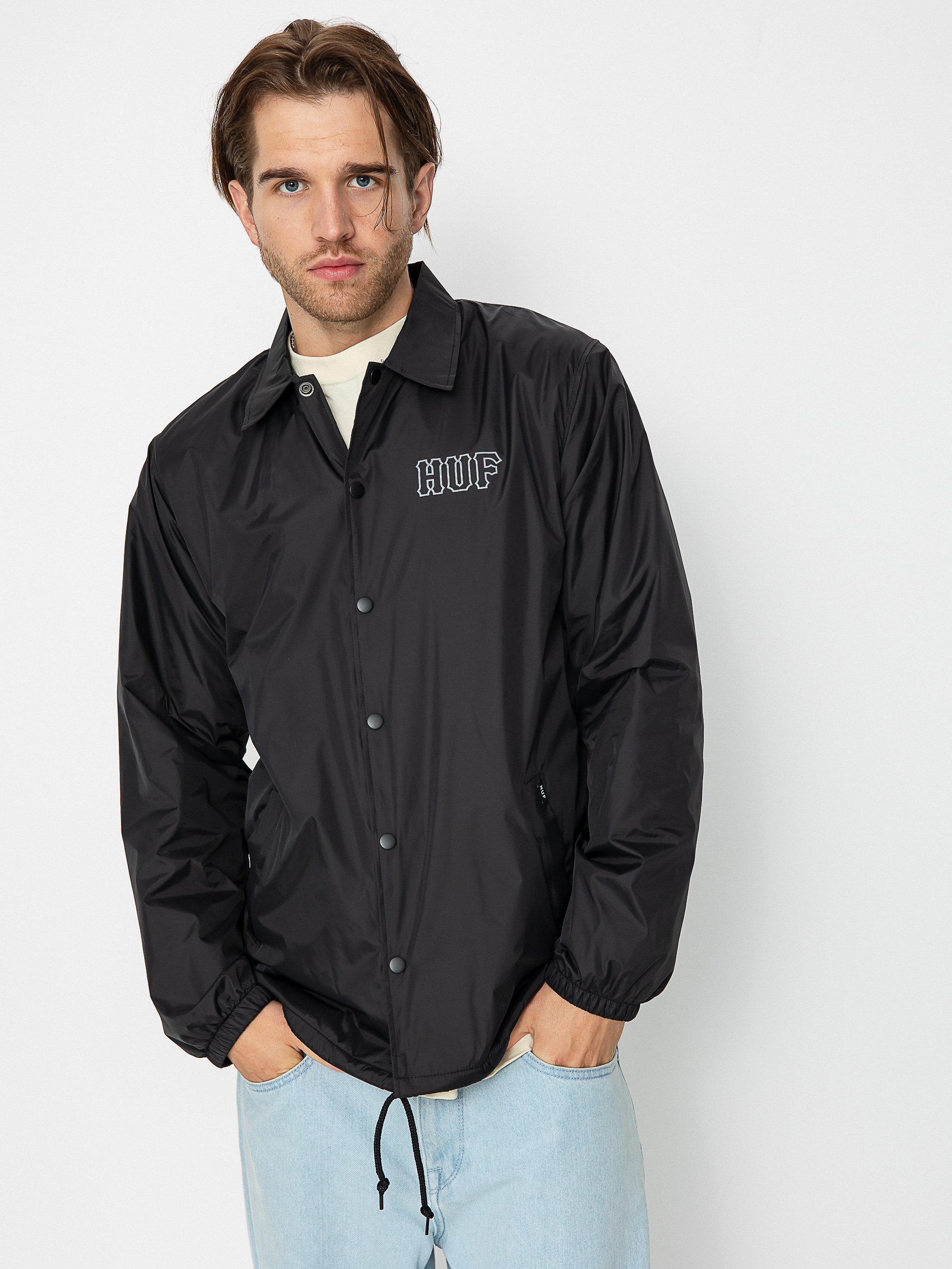 HUF H Coaches Jacket - black (black)