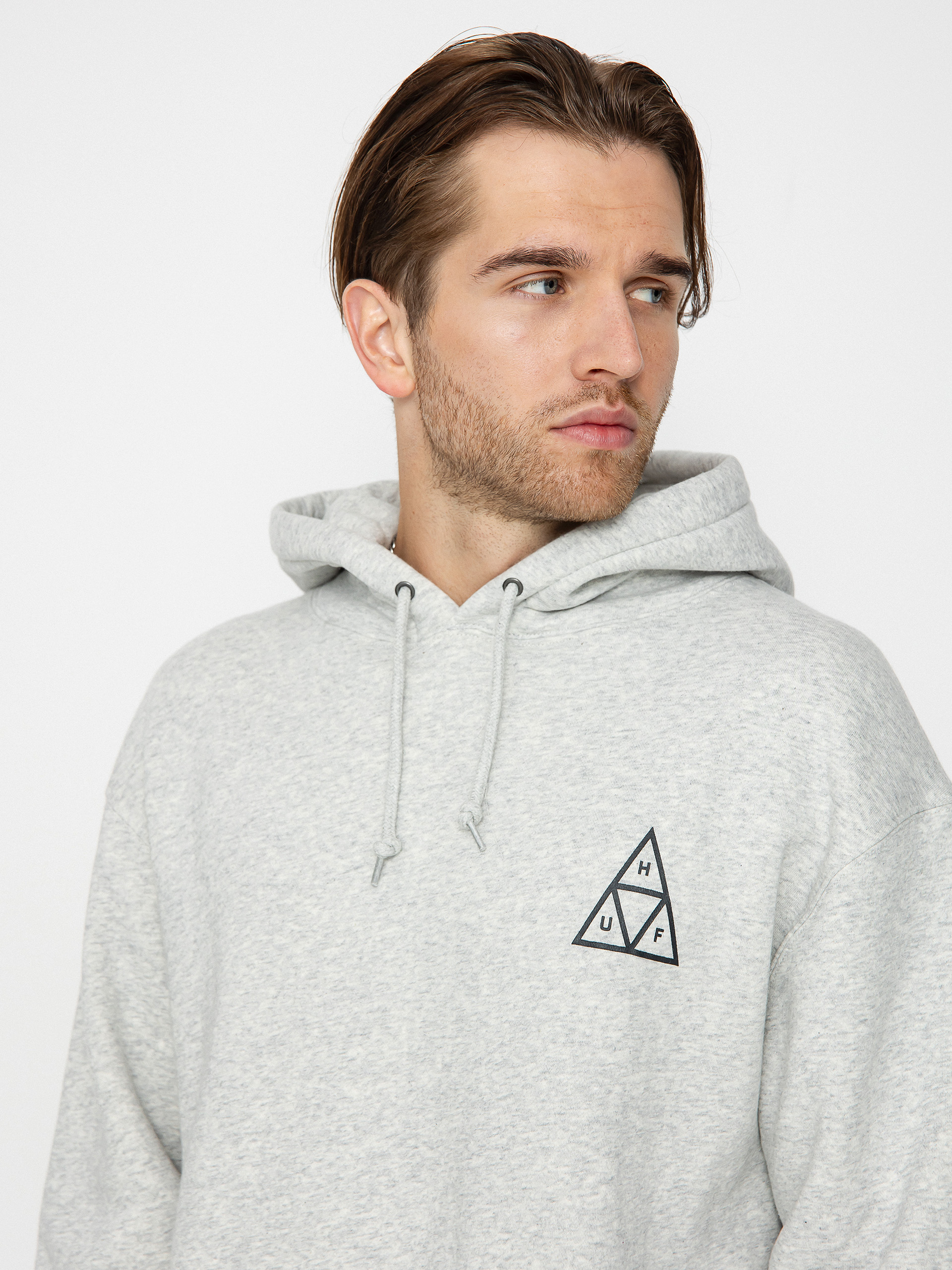 HUF Triple Triangle HD Hoodie (heather grey)