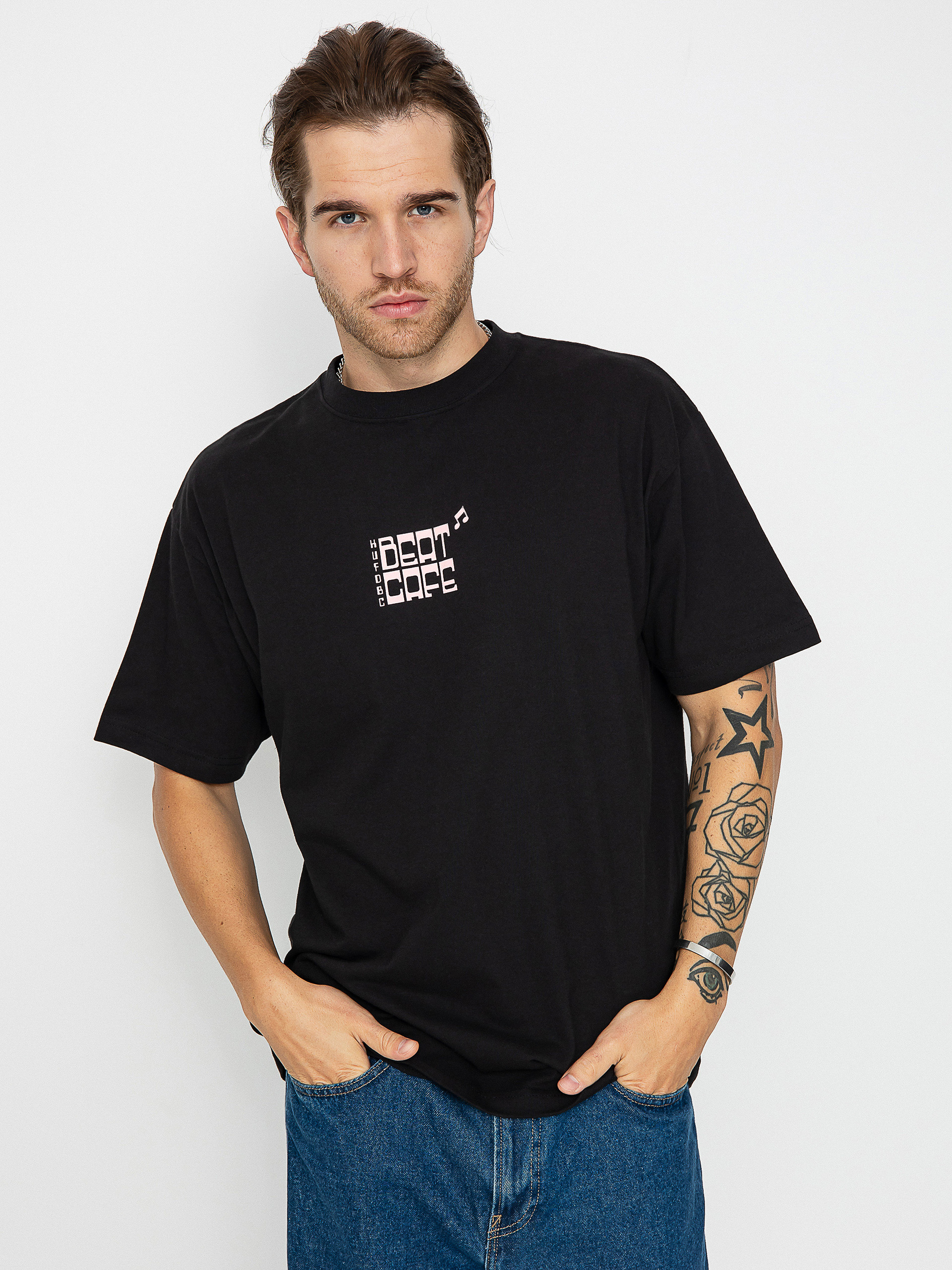 HUF Beat Cafe T-Shirt (black)