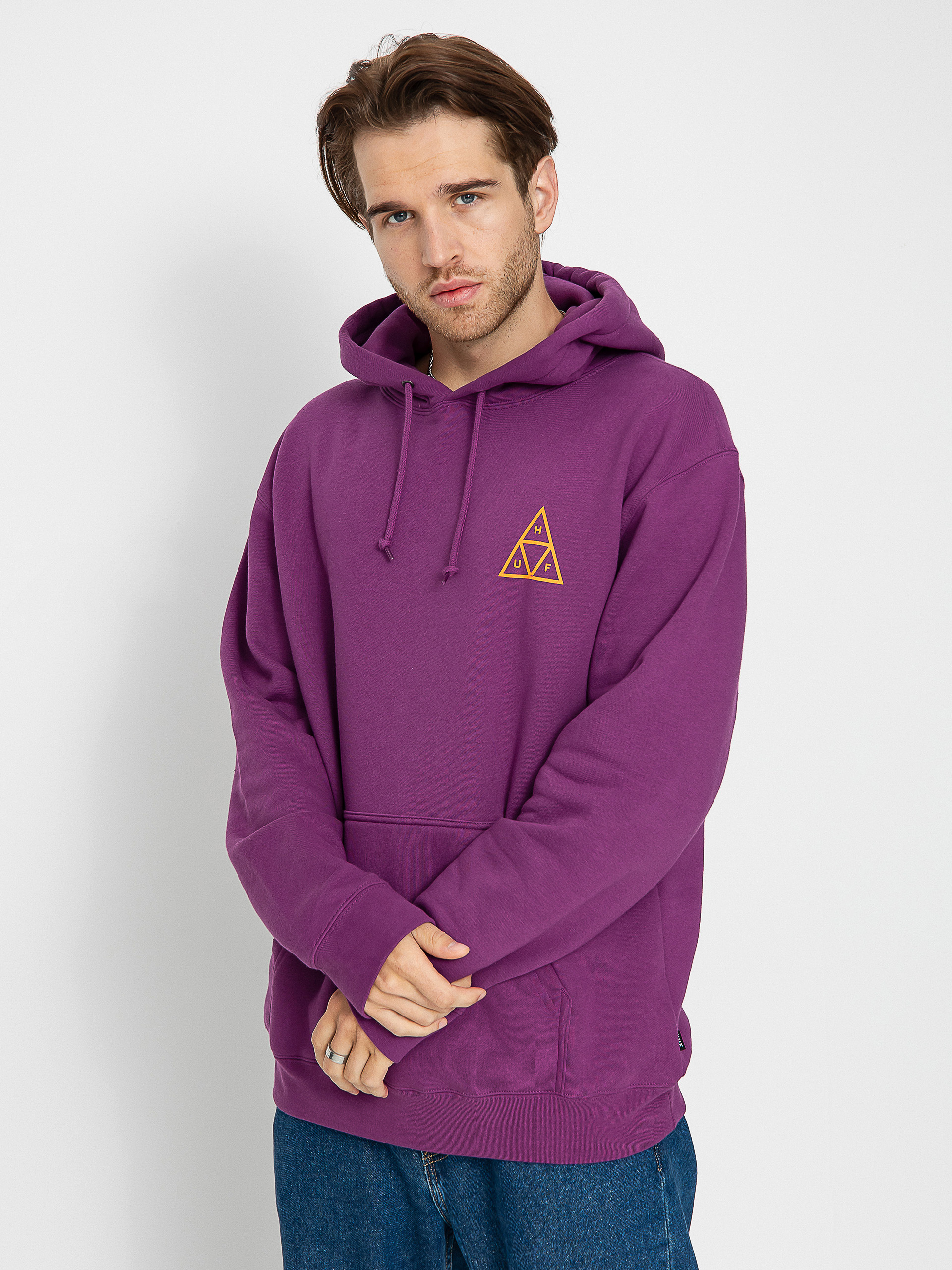 HUF Triple Triangle HD Hoodie (grape)