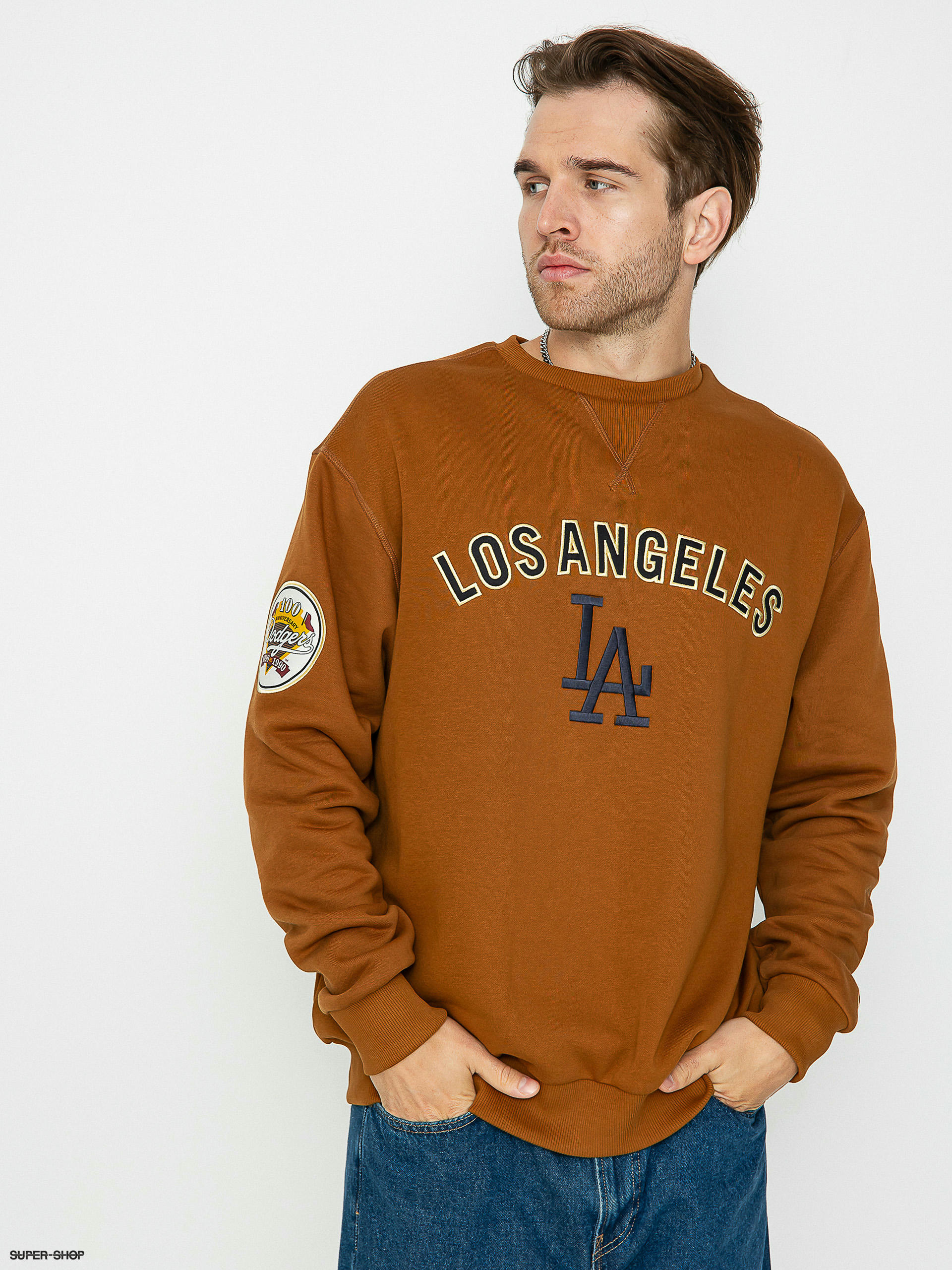 New Era MLB Los Angeles Dodgers Sweatshirt brown