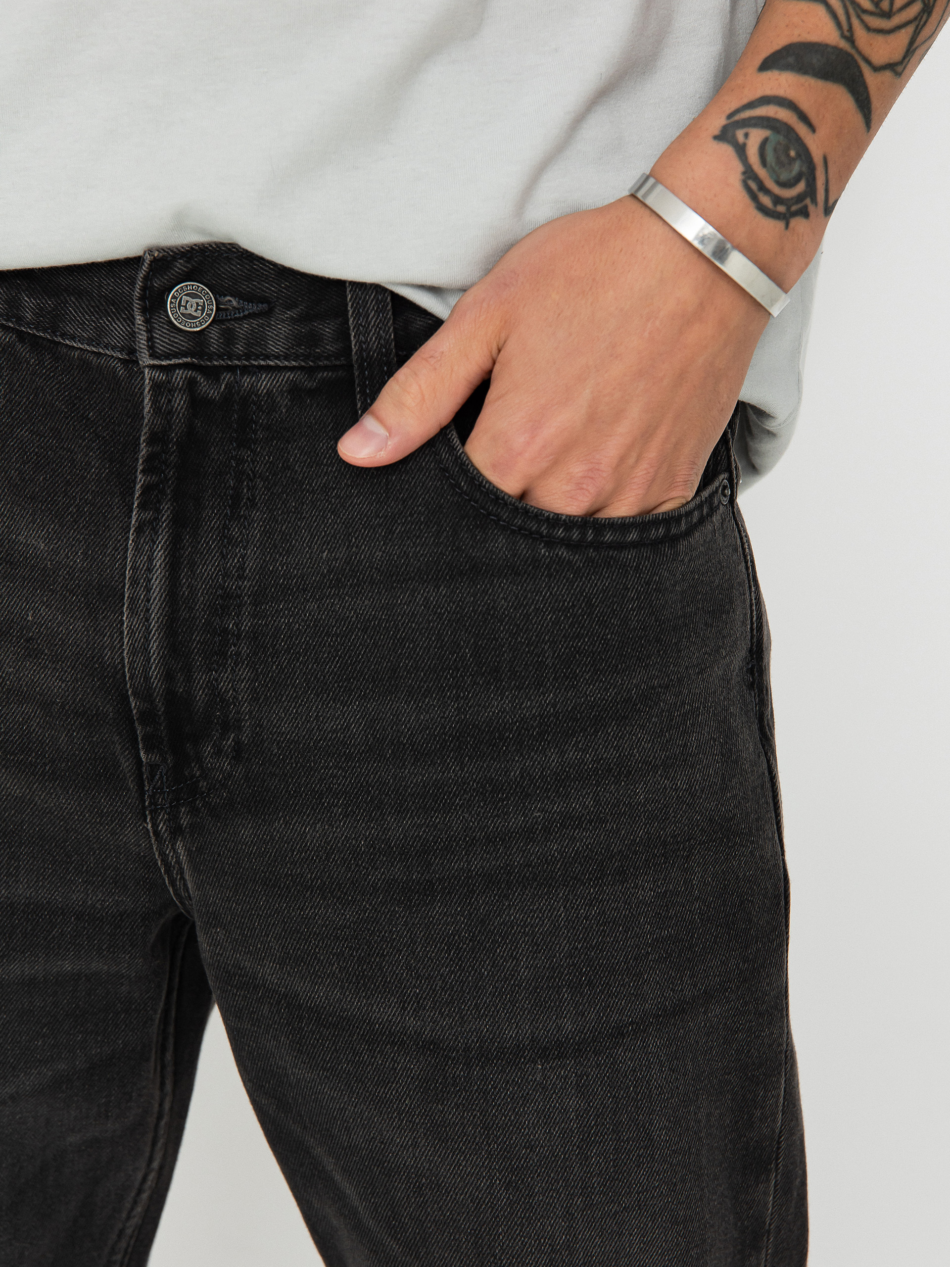 DC Worker Relaxed Pants (black denim)