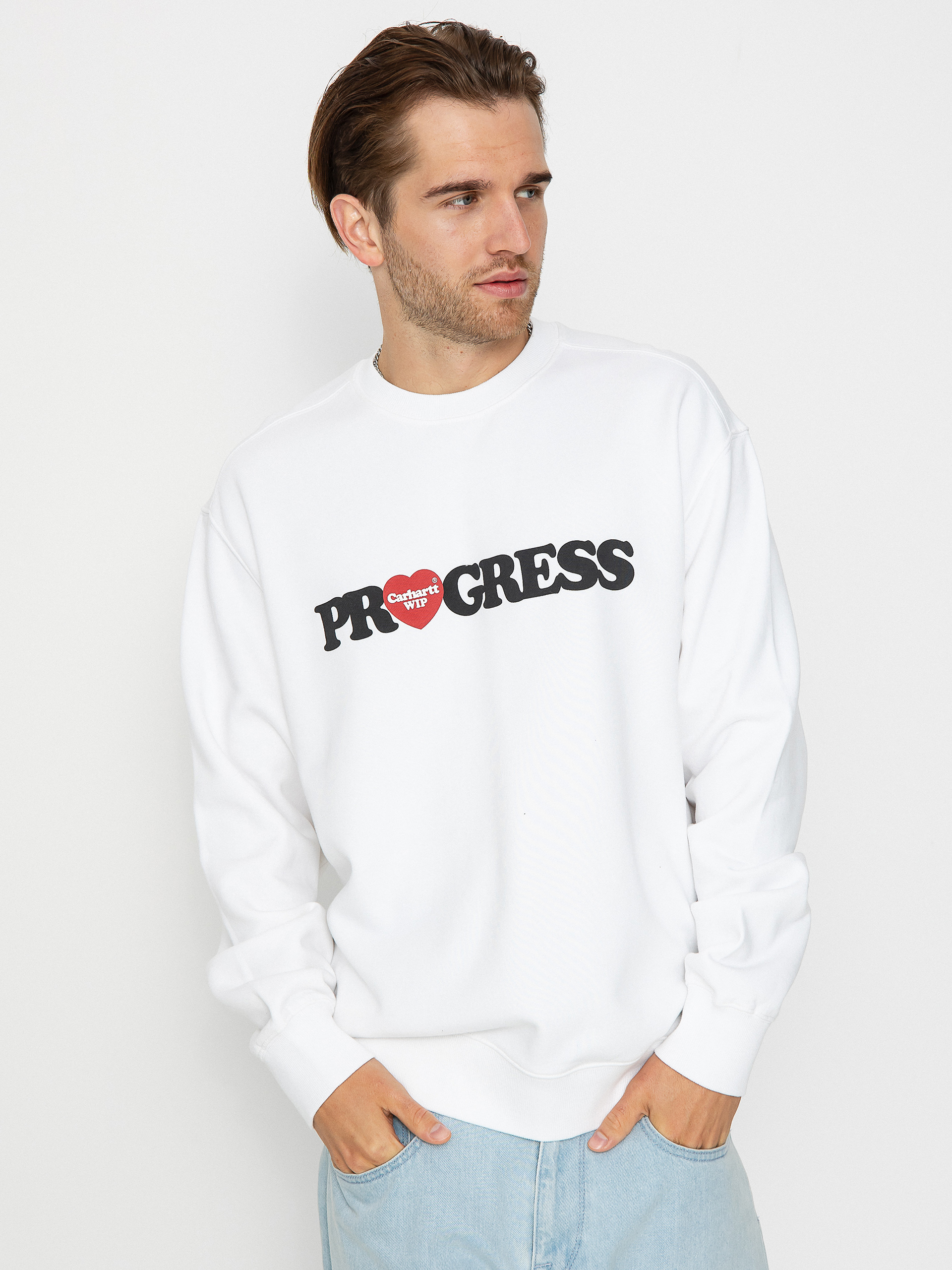 Carhartt WIP I Heart Progress Sweatshirt (white)